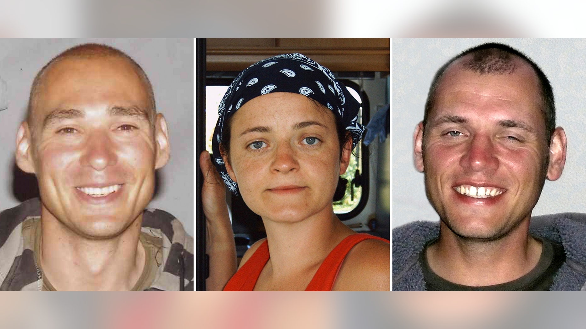 The combo of undated photographs provided by German federal criminal investigation office BKA shows terror suspects, from left, Uwe Mundlos, Beate Zschaepe and Uwe Boenhardt.