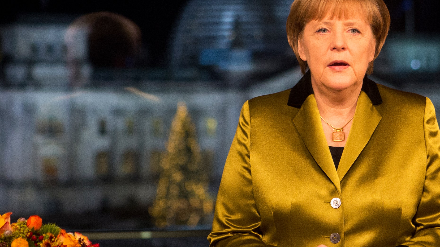 Dec. 30, 2013 - German Chancellor Angela Merkel after the recording of her annual New Year's speech at the Chancellery in Berlin, Germany.