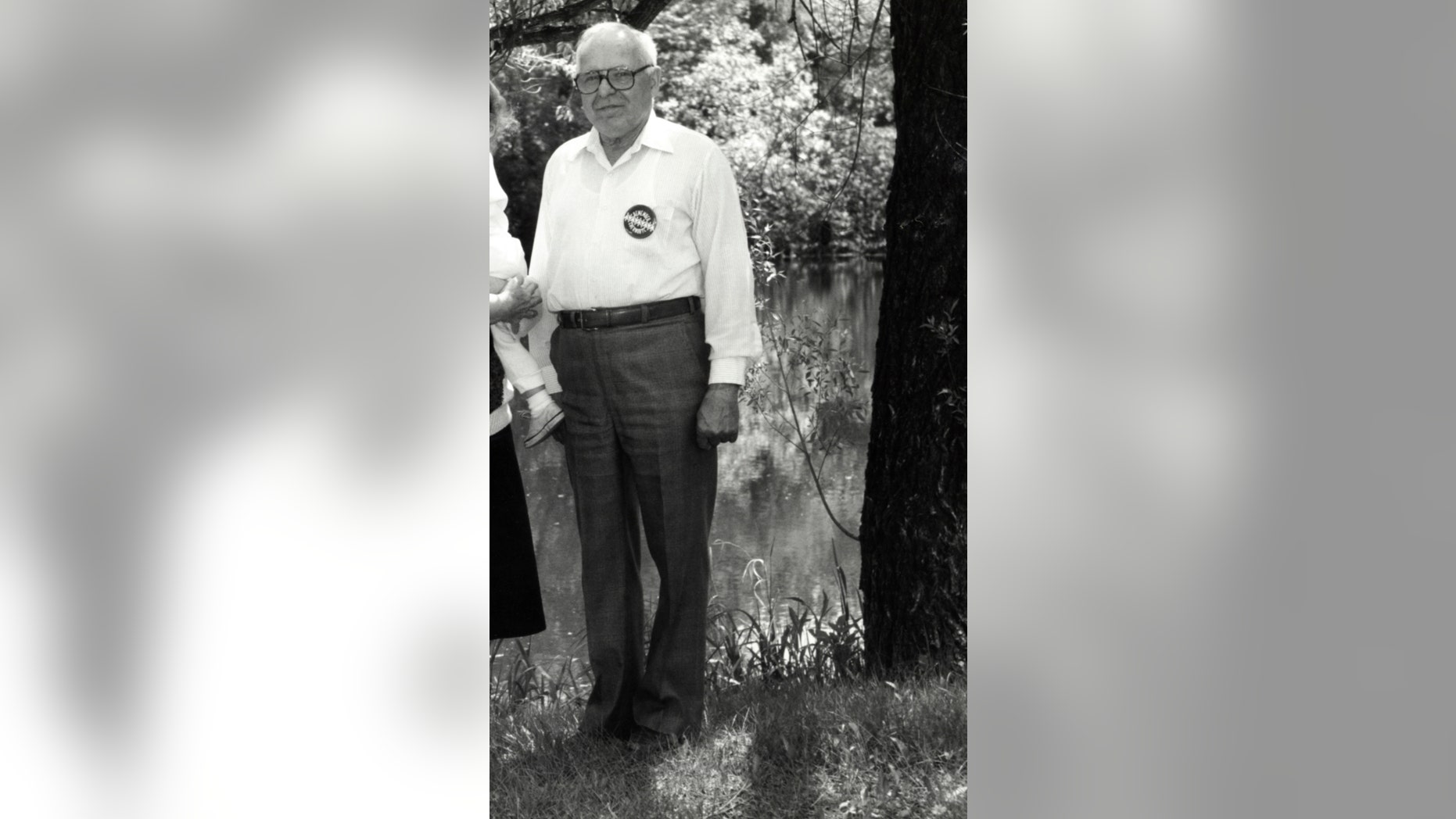 May 22, 1990 - FILE photo shows Michael Karkoc in Lauderdale, Minn. prior to a visit to Minnesota from Soviet President Mikhail Gorbachev in early June of 1990. The AP has uncovered testimony that says Karkoc, a Minnesota man who was a Nazi SS-led company commander, ordered his men to attack a village that was razed to the ground in 1944, contradicting claims by the man's family that he was never at the scene of the civilian massacre.