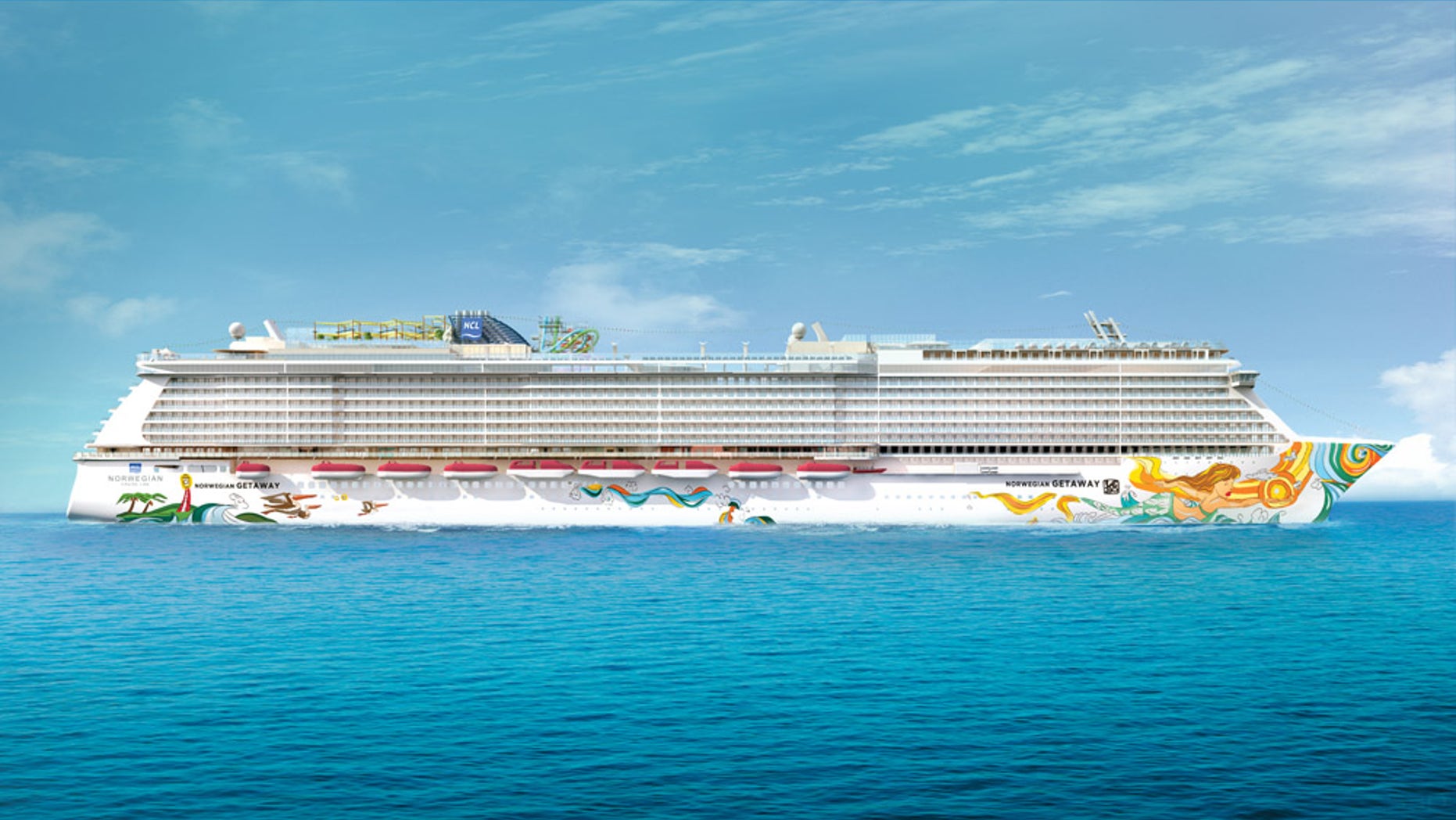 Norwegian Cruise Lines' brand-new ship Norwegian Getaway, after its maiden trans-Atlantic crossing, will be used as a floating hotel for Super Bowl weekend events themed on the beer brand Bud Light.
