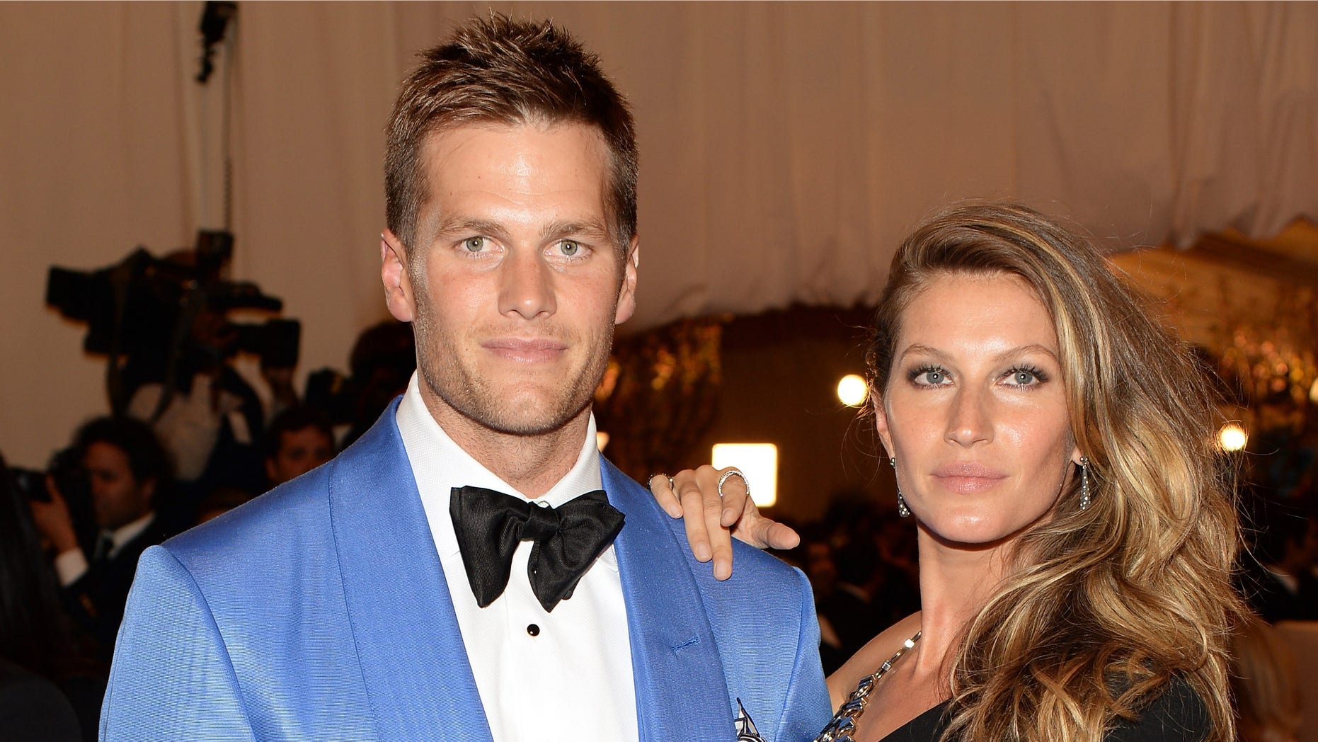 NEW YORK, NY - MAY 06: Tom Brady and Gisele Bundchen attend the Costume Institute Gala for the "PUNK: Chaos to Couture" exhibition at the Metropolitan Museum of Art on May 6, 2013 in New York City. (Photo by Dimitrios Kambouris/Getty Images)