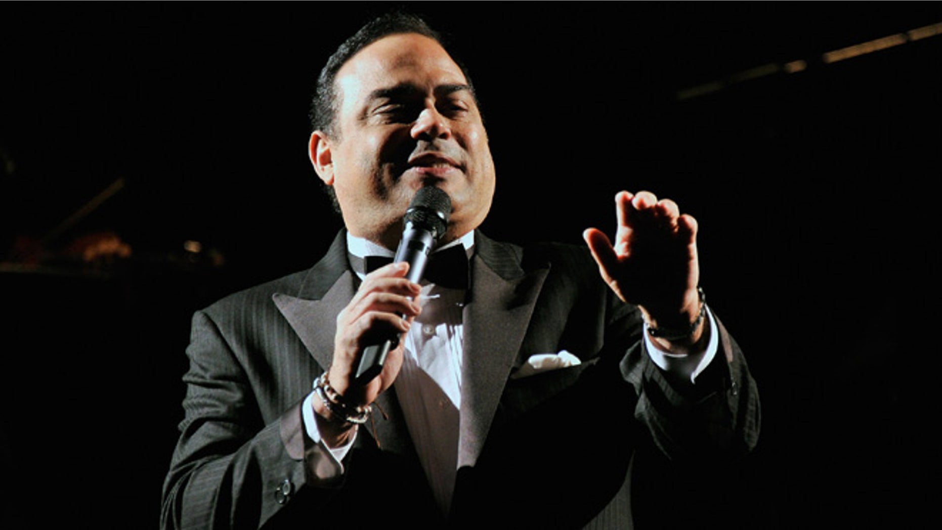 NEW YORK, NY - JULY 11: Singer Gilberto Santa Rosa performs at the "Forever Tango" Press Preview at Walter Kerr Theatre on July 11, 2013 in New York City. (Photo by Stephen Lovekin/Getty Images)