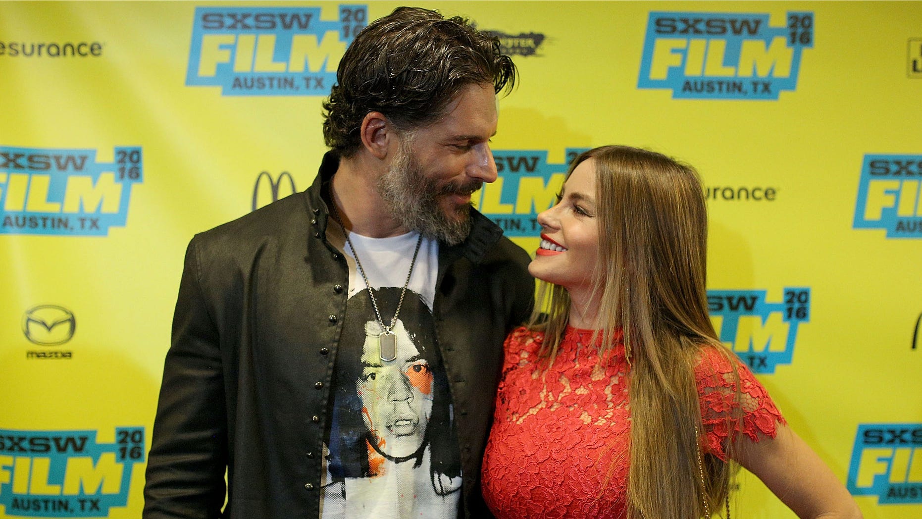 AUSTIN, TX - MARCH 17: Actors Joe Manganiello and Sofia Vergara attend the premiere of "Pee-wee's Big Holiday" during the 2016 SXSW Music, Film + Interactive Festival at Paramount Theatre on March 17, 2016 in Austin, Texas. (Photo by Mike Windle/Getty Images for SXSW)