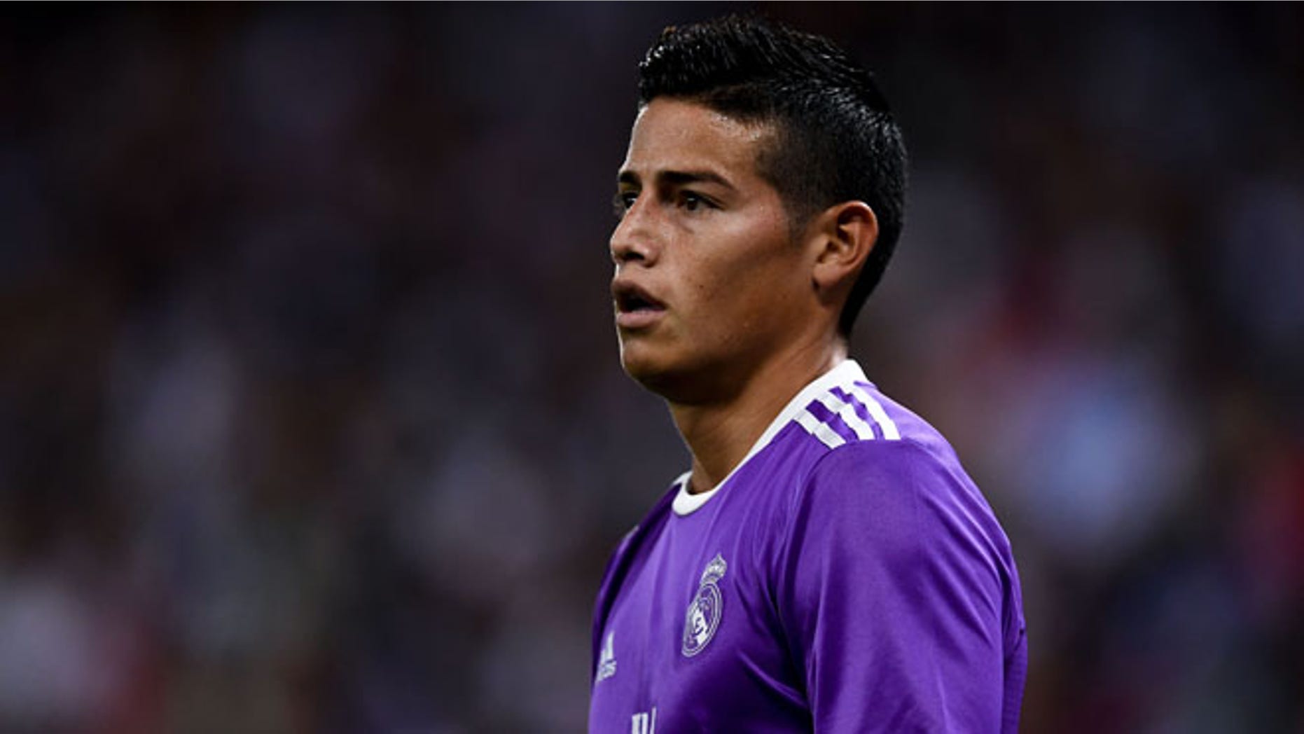 BARCELONA, SPAIN - SEPTEMBER 18: James Rodriguez of Real Madrid CF looks on during the La Liga match between RCD Espanyol and Real Madrid CF at the RCDE stadium on September 18, 2016 in Barcelona, Spain. (Photo by David Ramos/Getty Images)