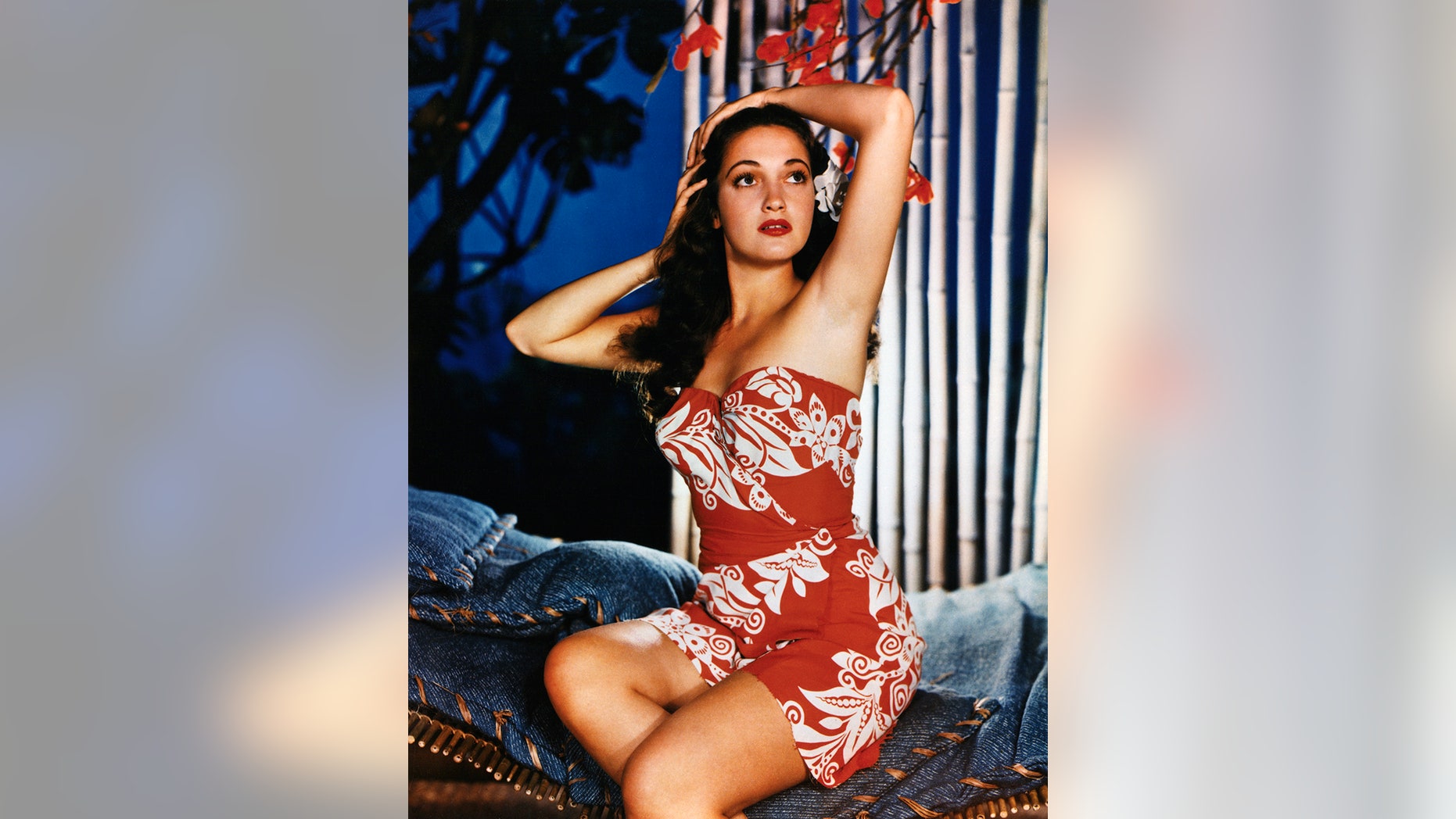 Dorothy Lamour became one of the most popular pinups during World War II.