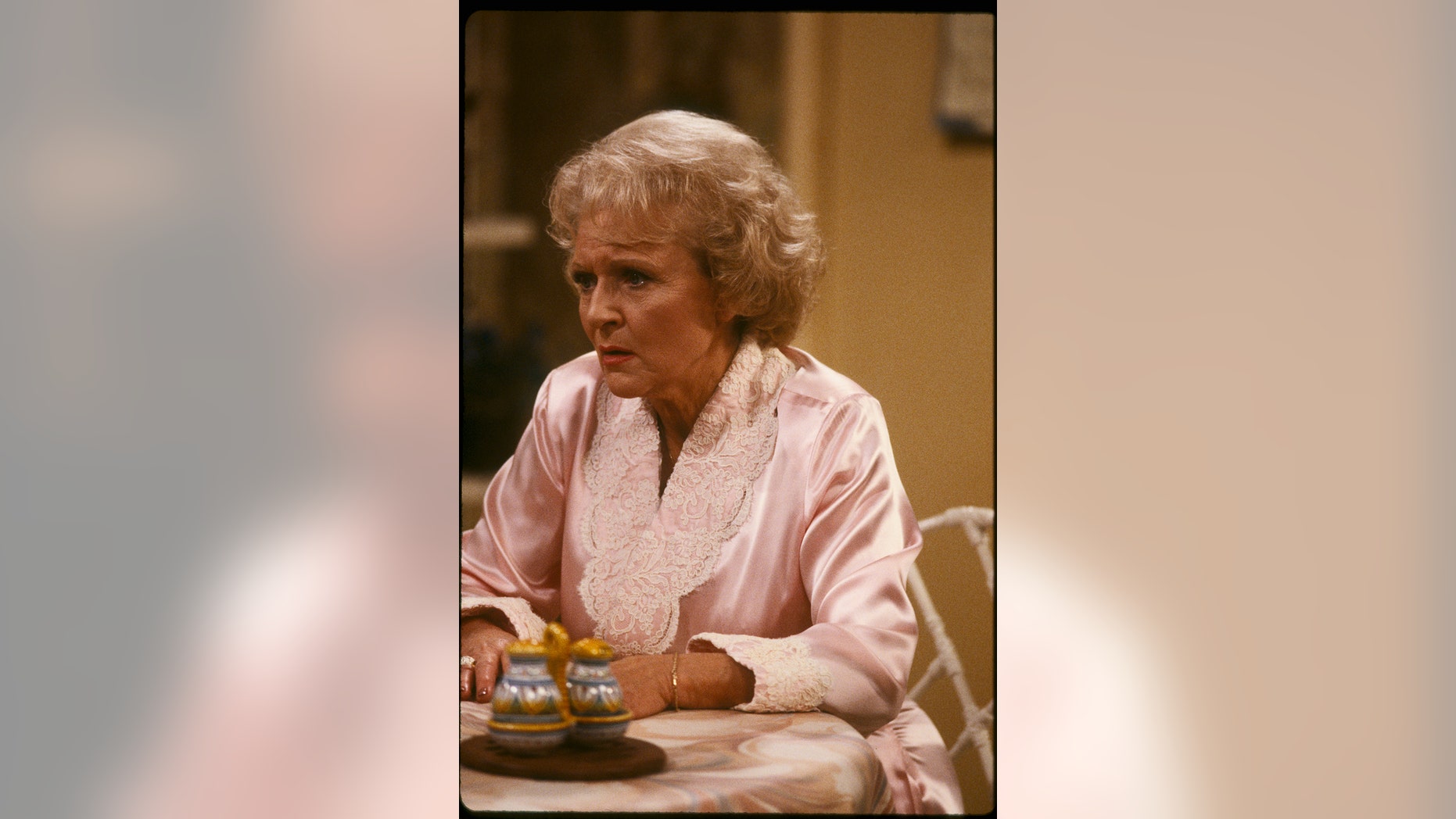 Betty White filming a scene of "Golden Girls."