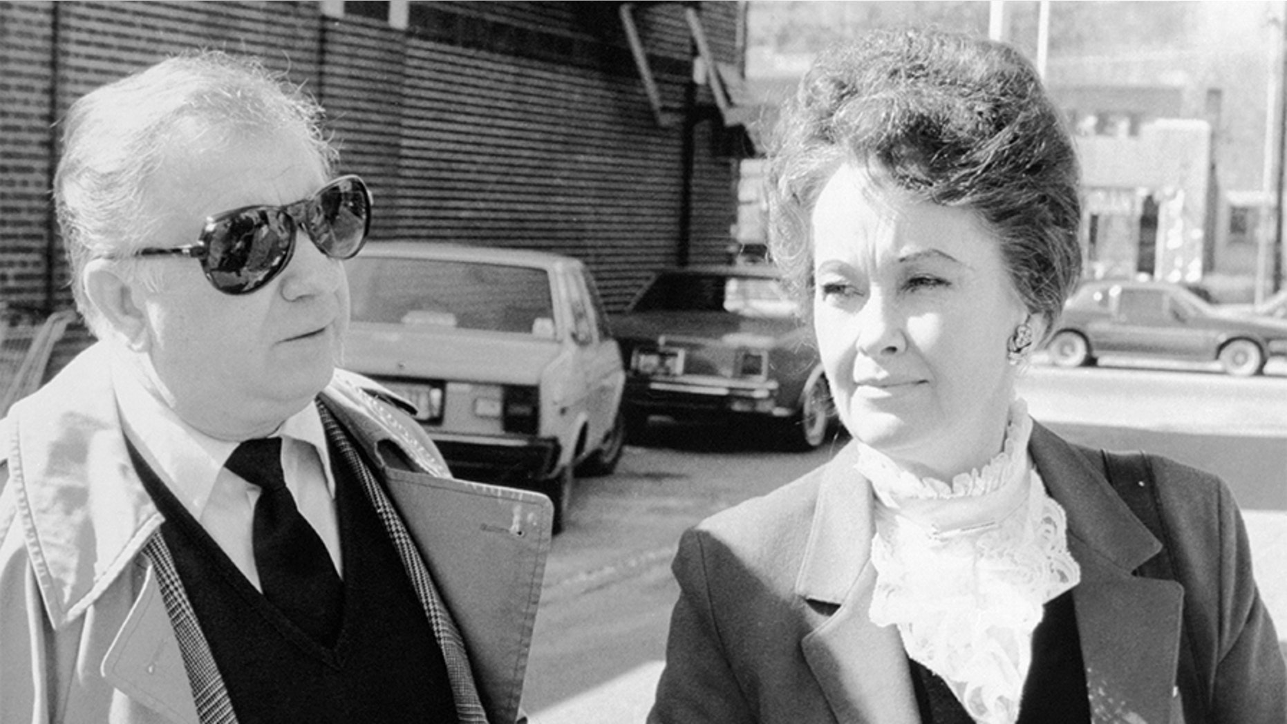Ed and Lorraine Warren arrive at Danbury Superior Court, March 19, 1981. Lorraine’s attorney claims the family had no knowledge of the allegations.