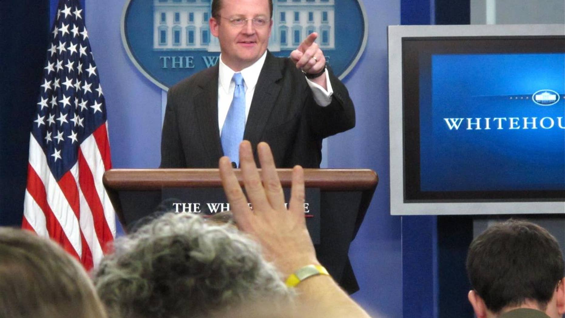 Press Secretary Robert Gibbs takes questions during the White House briefing on Wednesday, January 5th. (Fox News Photo)