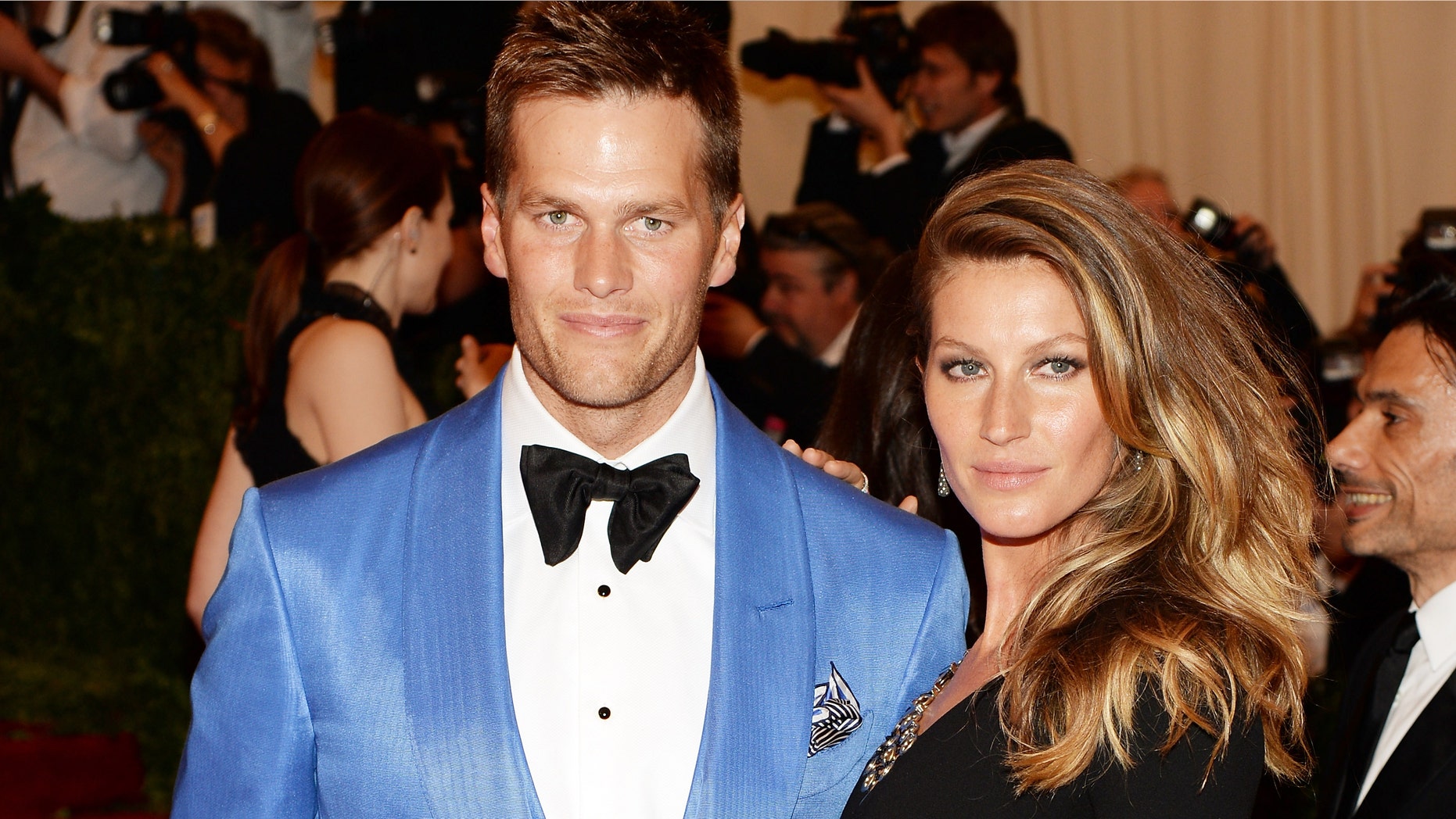 NEW YORK, NY - MAY 06: Tom Brady and Gisele Bundchen attend the Costume Institute Gala for the "PUNK: Chaos to Couture" exhibition at the Metropolitan Museum of Art on May 6, 2013 in New York City. (Photo by Dimitrios Kambouris/Getty Images)