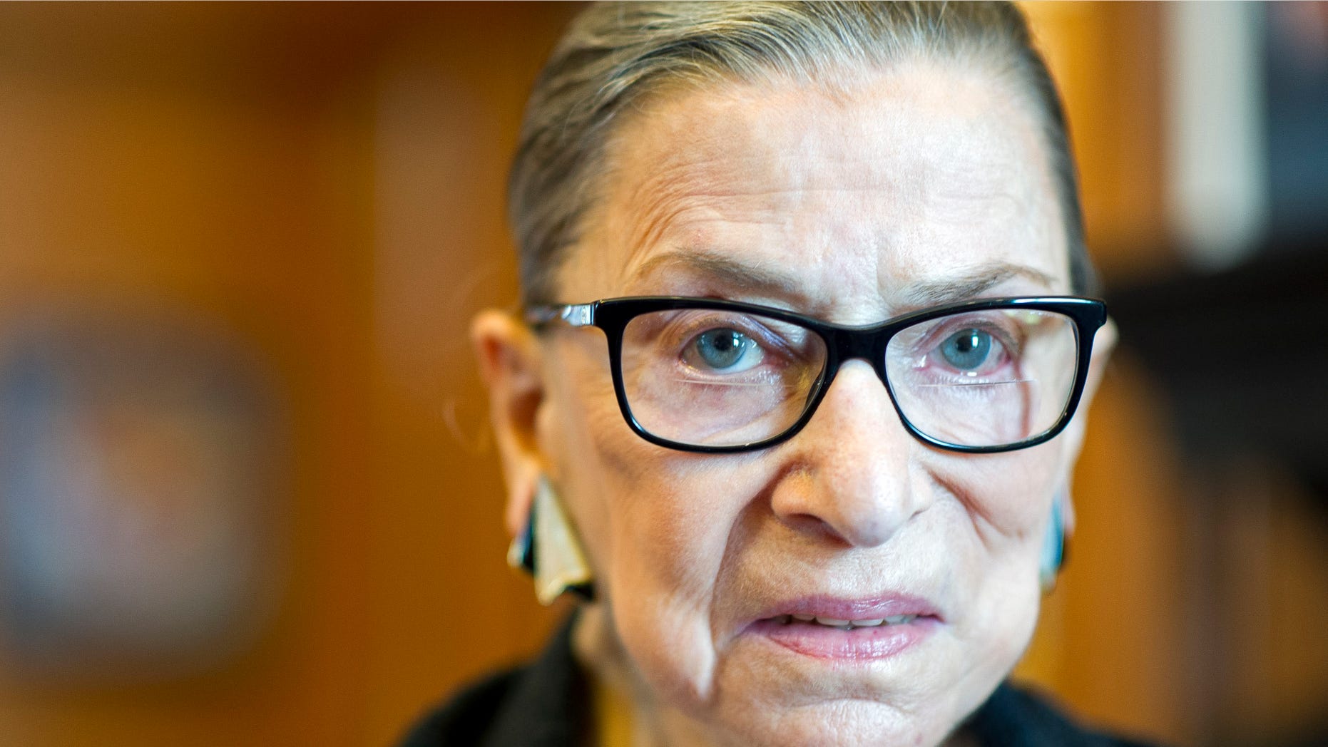 July 31, 2014: Supreme Court Justice Ruth Bader Ginsburg in her Supreme Court chambers in Washington.