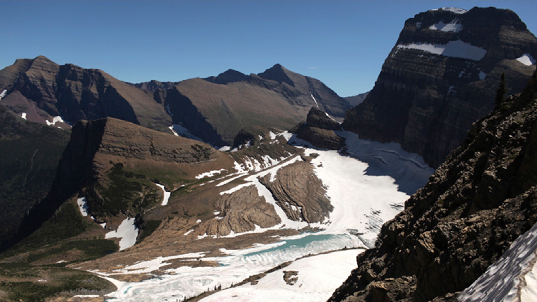FILE 2011: View from atop the Grinnell Glacier Overlook trail in Glacier National Park, Montana