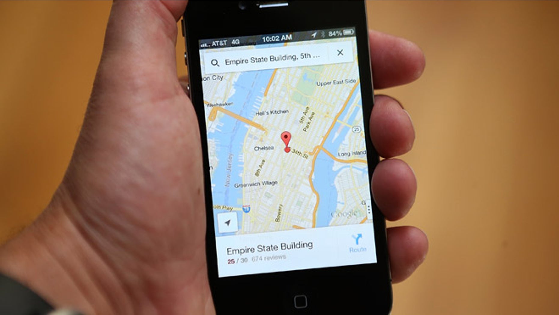 FAIRFAX, CA - DECEMBER 13: The Google Maps app is seen on an Apple iPhone 4S on December 13, 2012 in Fairfax, California. Three months after Apple removed the popular Google Maps from its operating system to replace it with its own mapping software, a Google Maps app has been added to the iTunes store. Apple Maps were widely panned in tech reviews and among customers, the fallout resulting in the dismissal of the top executive in charge of Apple's mobile operating system. (Photo by Justin Sullivan/Getty Images)