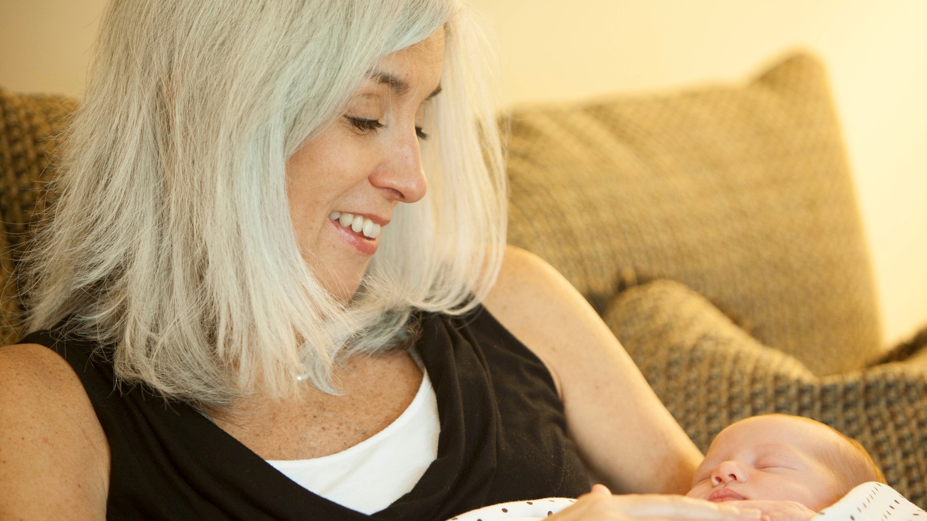 Sept. 5, 2012: Cindy Reutzel holds her granddaughter Elle Cynthia Jordan.