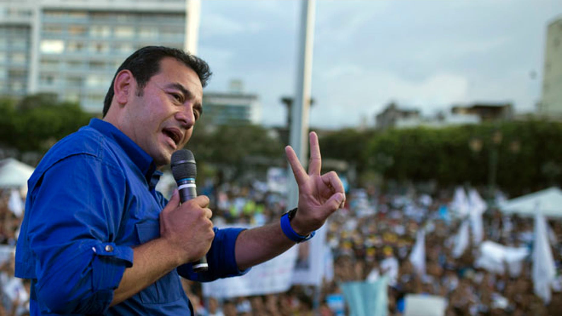 Jimmy Morales, the president of Guatemala. (AP Photo/Luis Soto)