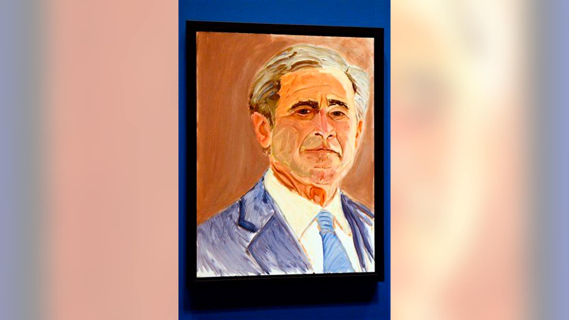 This self-portrait of George W. Bush is rather less revealing than the one Guccifer leaked.