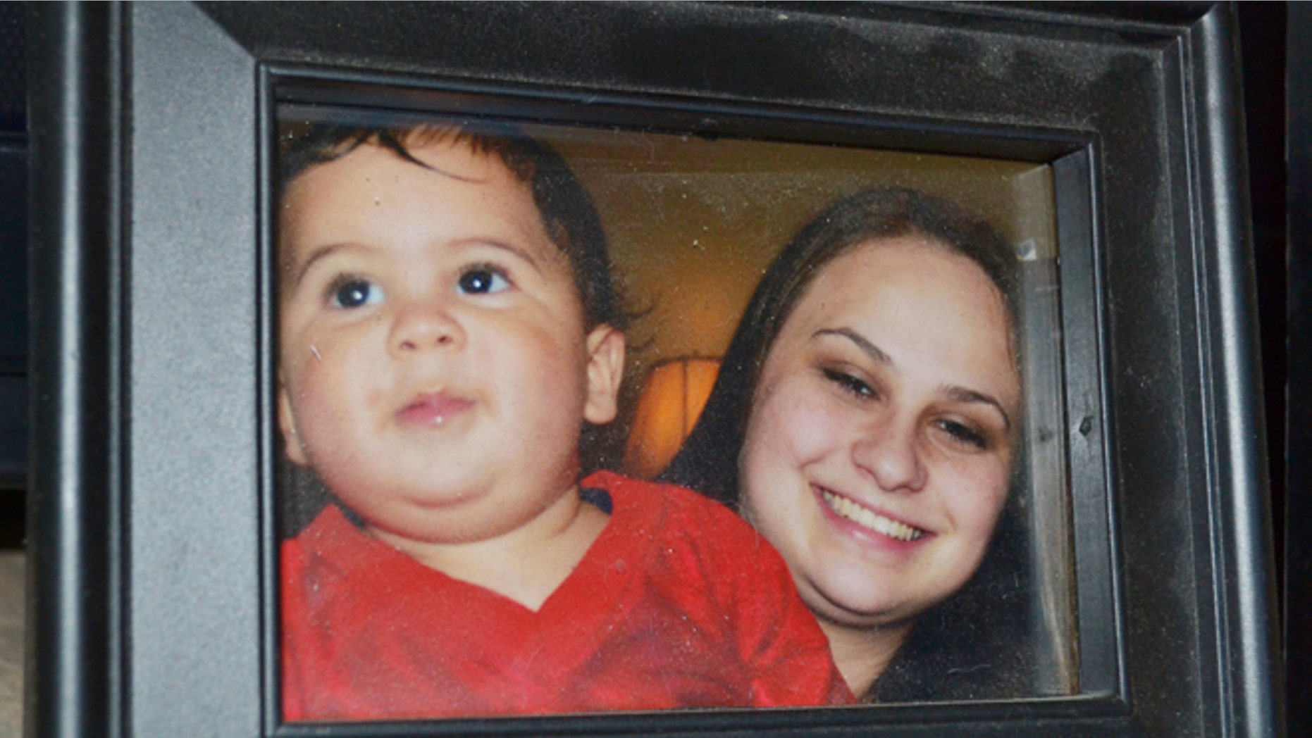 Photo provided by the family shows Bryson Mees-Hernandez, 9 months, with his mother, Crystal Mees, in Houston.