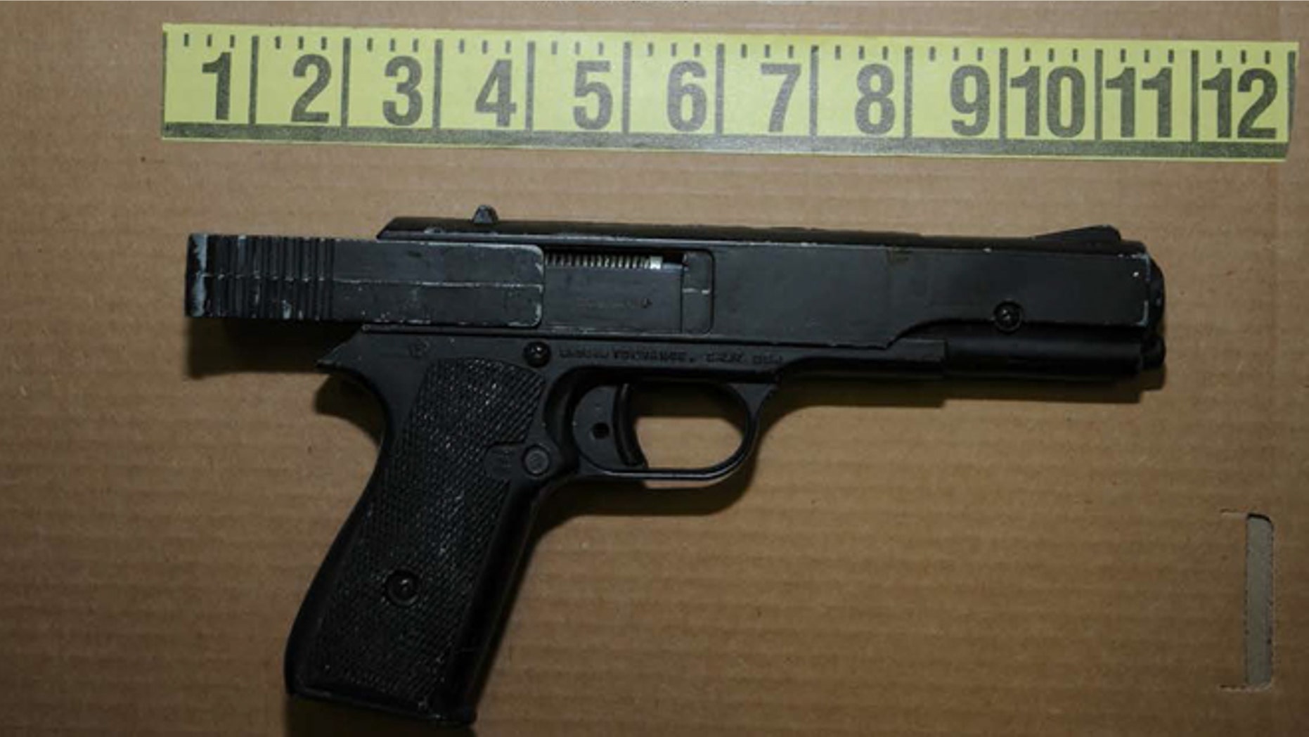 NEWTOWN, CT - UNSPECIFED DATE: In this handout crime scene evidence photo provided by the Connecticut State Police, shows a firearm seized from the suspects house following the December 14, 2012 shooting rampage at Sandy Hook Elementary School, taken on an unspecified date in Newtown, Connecticut. A second report was released December 27, 2013 by Connecticut State Attorney Stephen Sedensky III gave more details of the the Newtown school shooting by Adam Lanza that left 20 children and six women educators dead inside Sandy Hook Elementary School after killing his mother at their home. (Photo by Connecticut State Police via Getty Images)