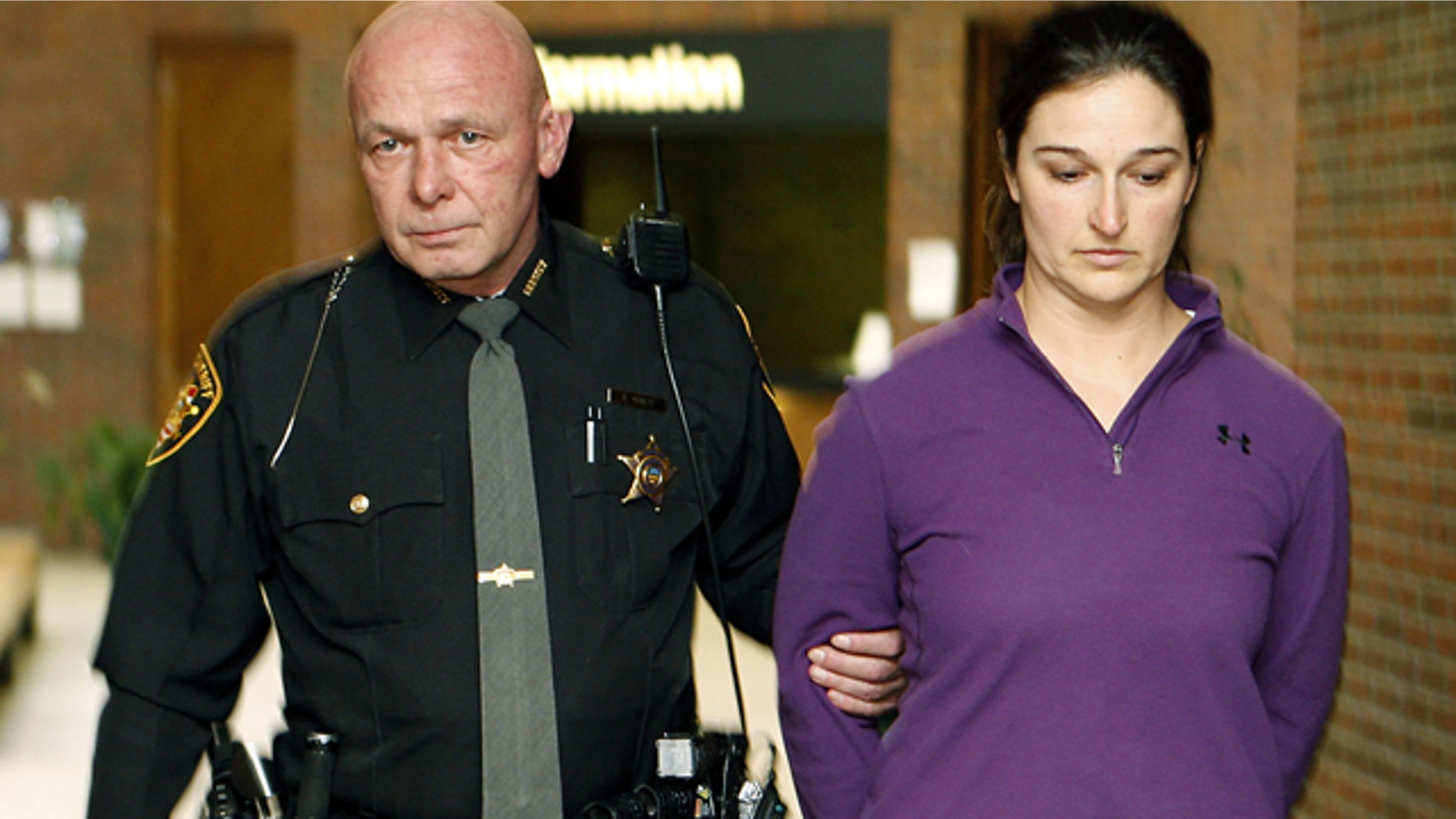 FILE 2011: Stacy Schuler turned herself in at the Warren County Courts Building in Lebanon, Ohio.