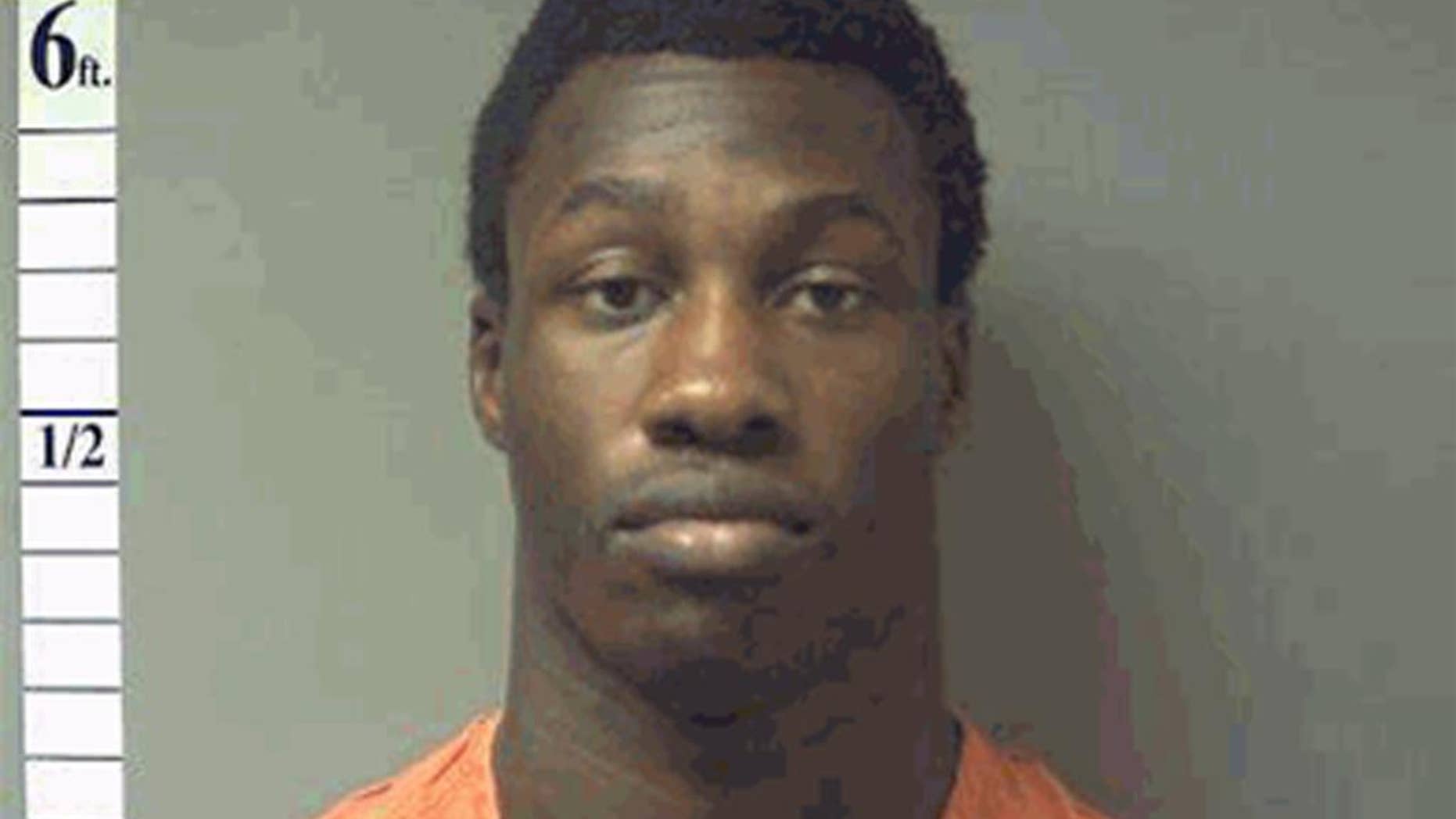 FILE - In this Oct 10, 2013 file booking photo released by St. Charles County Department of Corrections show Michael L. Johnson, who faces felony HIV exposure charges. Jurors recommended a 30-year prison sentence Friday, May 15, 2015, for the 23-year-old man convicted of infecting another man with HIV and endangering four others with the disease while attending college in Missouri (St. Charles County Department of Corrections via AP)