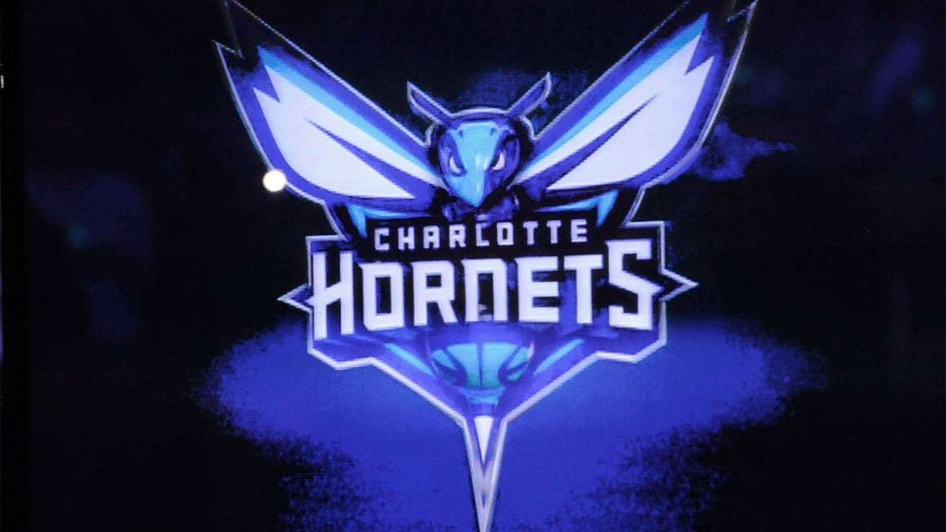 Dec 21, 2013; Charlotte, NC, USA; The Charlotte Bobcats unveil their new branding logo as the Charlotte Hornets for the 2014 season at halftime during the game against the Utah Jazz at Time Warner Cable Arena. Mandatory Credit: Sam Sharpe-USA TODAY Sports