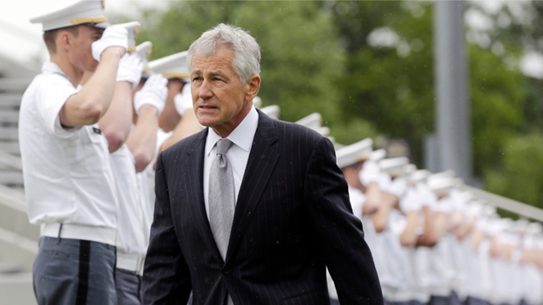 Saturday, May 25, 2013: Defense Secretary Chuck Hagel at graduation and commissioning ceremony at the U.S. Military Academy on in West Point, N.Y.