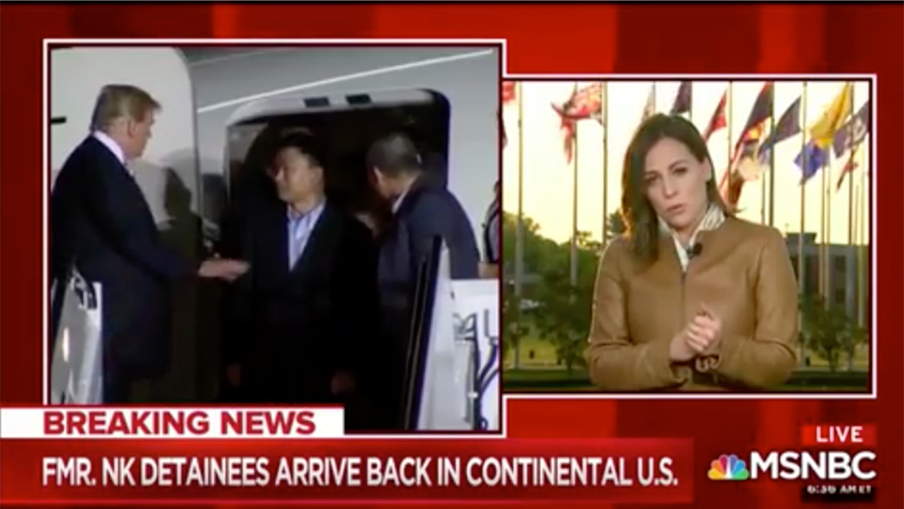 NBC News White House correspondent Hallie Jackson said that President Trump planned the event for television.