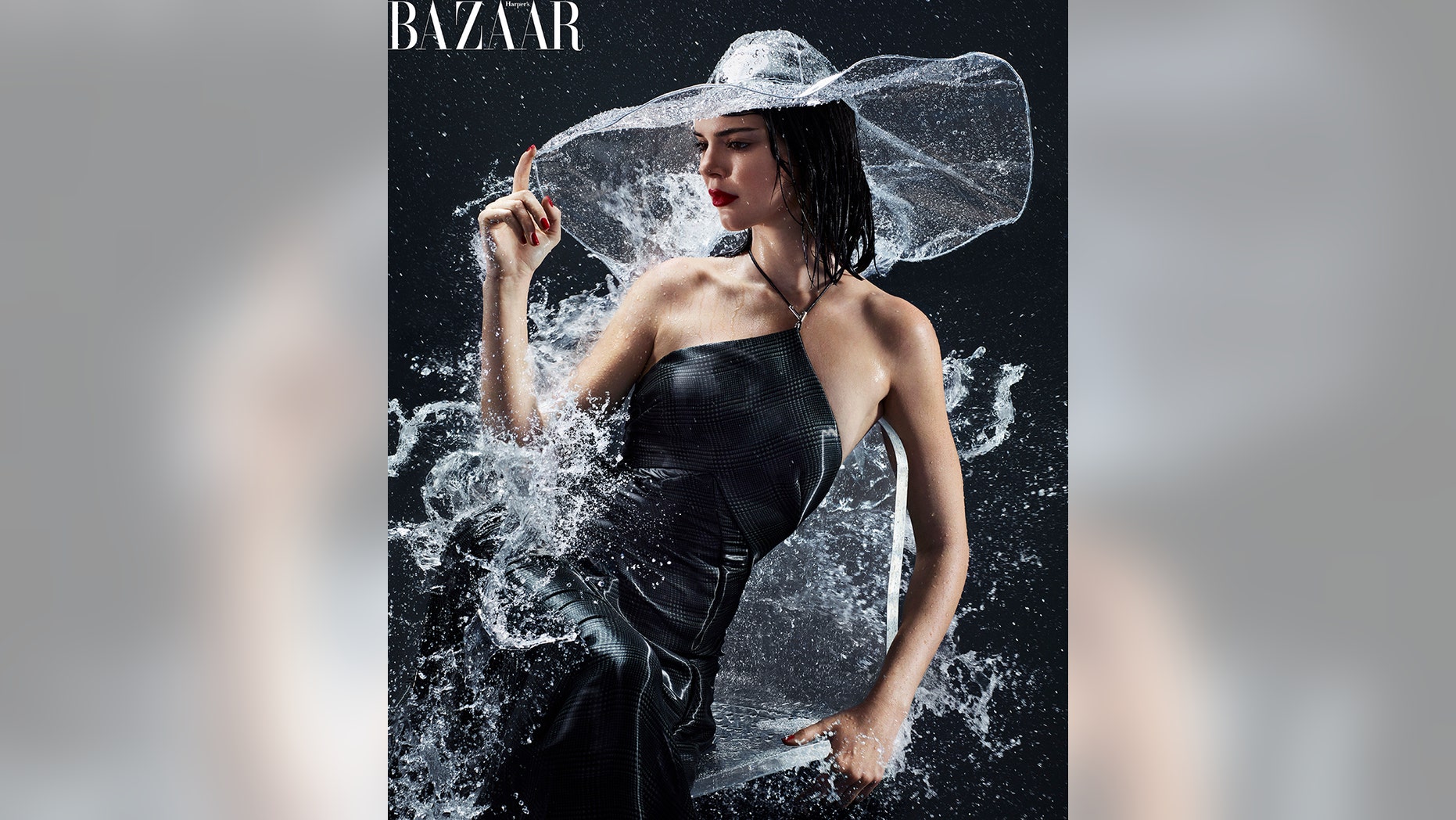 Model/reality TV star Kendall Jenner is the cover girl of Harper's Bazaar February 2018 issue.