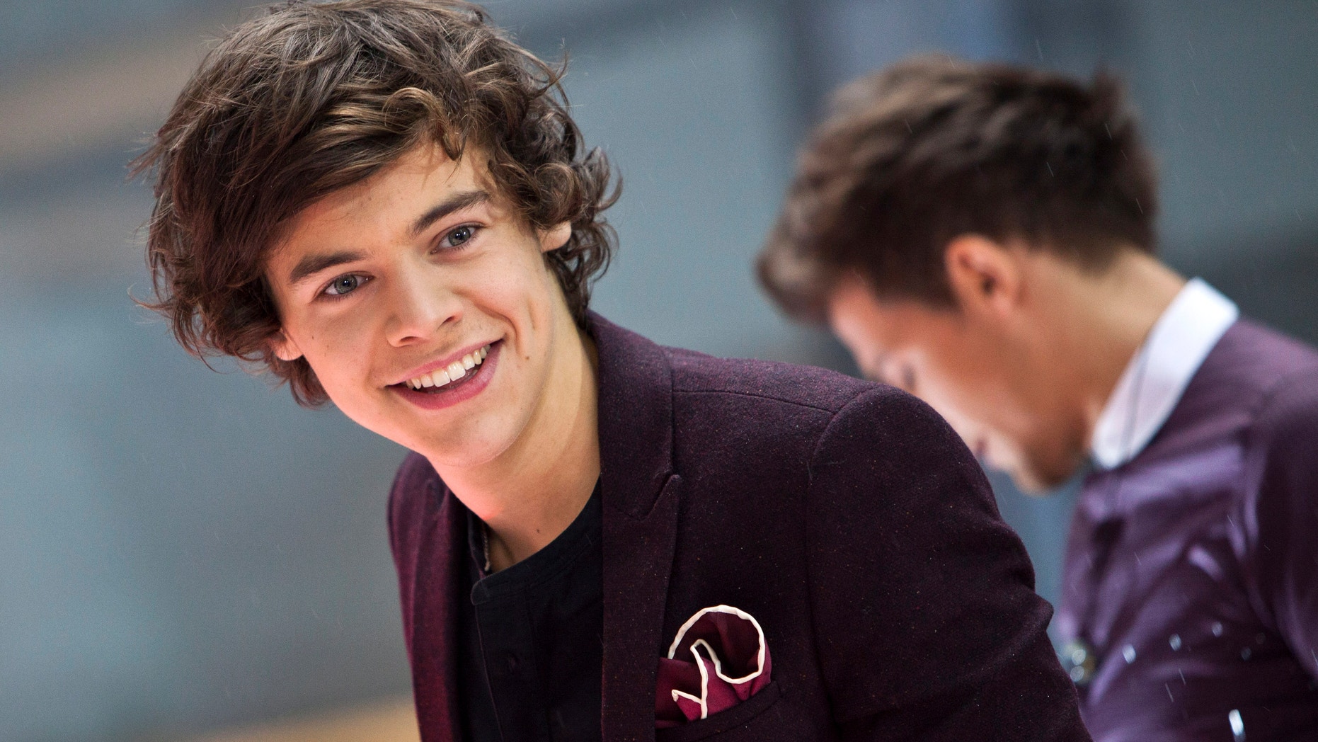 Harry Edward Styles performs with his band "One Direction" on NBC's Today show in New York, November 13, 2012.