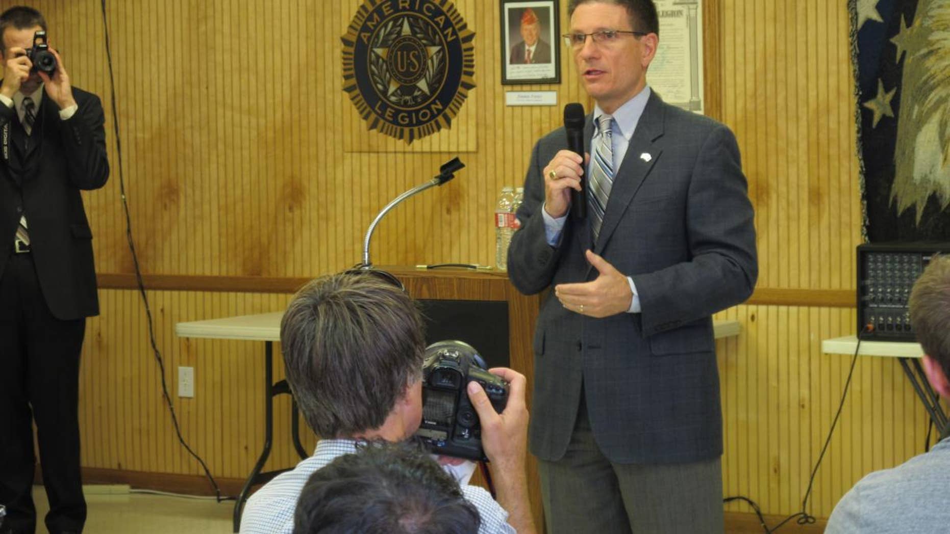 Rep. Joe Heck, R-Nev., speaks at a home state town hall Wednesday