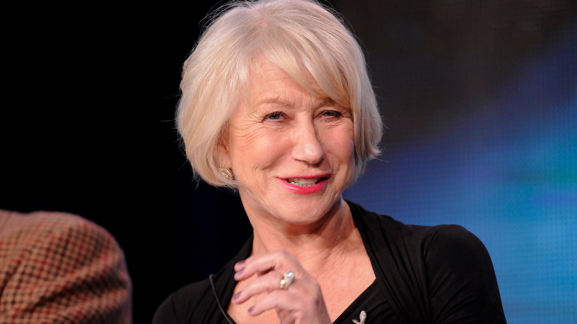 British actress Helen Mirren takes part in a panel discussion of HBO's "Phil Spector" during the 2013 Winter Press Tour for the Television Critics Association in Pasadena, California January 4, 2013.