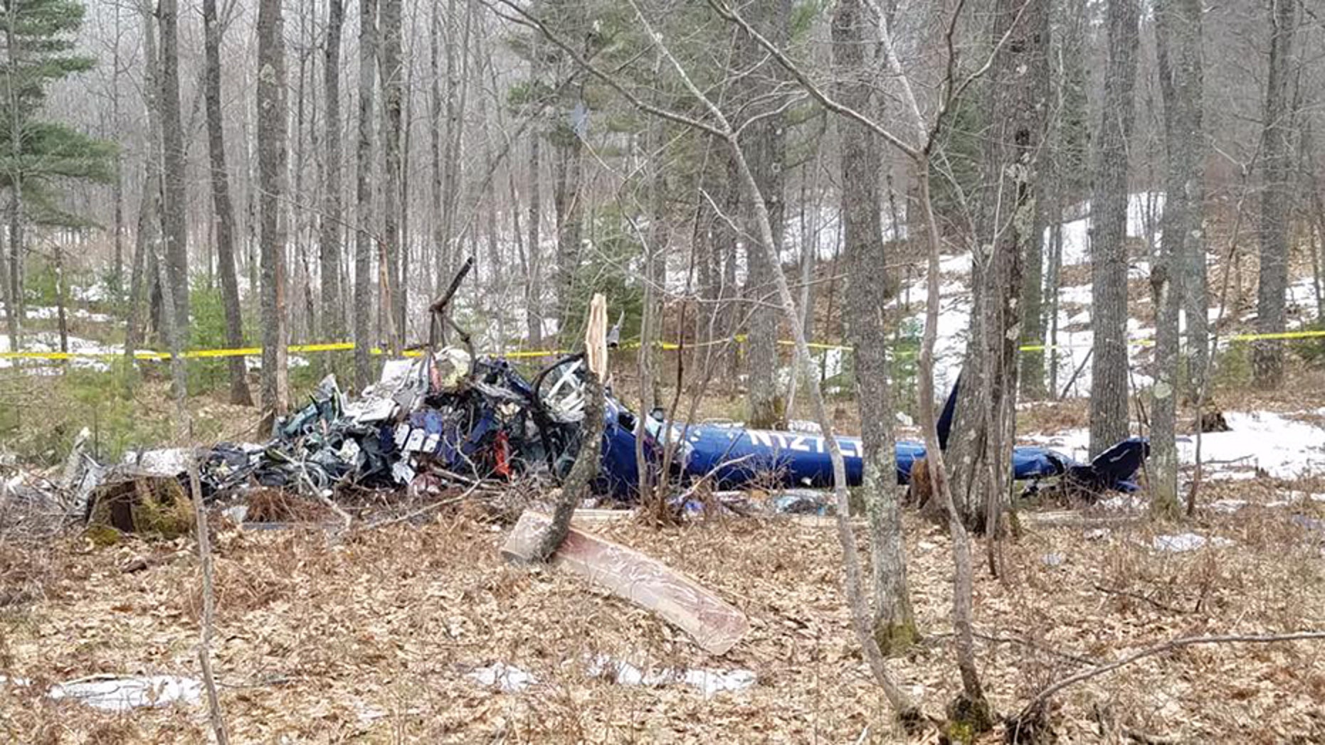 A medical helicopter crashed in a heavily wooded area in northern Wisconsin, killing all three people on board.