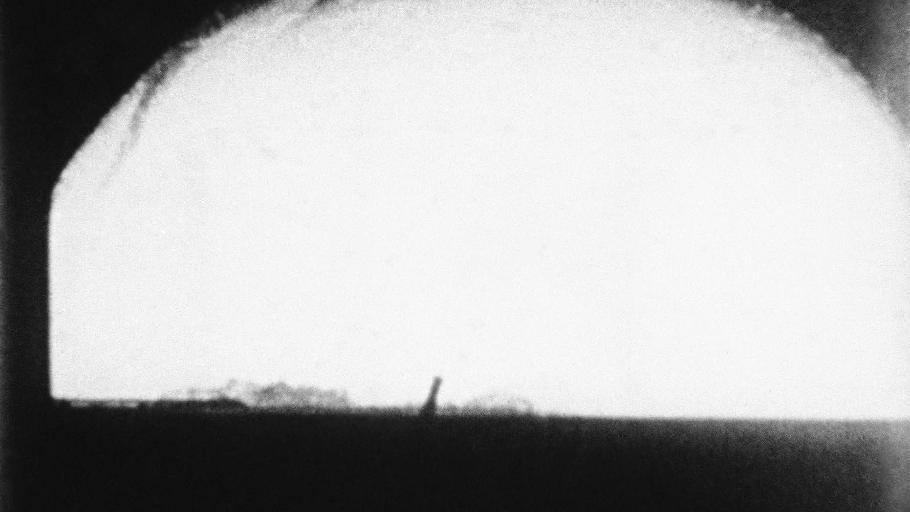 This May 21, 1956, file photo shows the H-Bomb "Cherokee" over Bikini Atoll, Marshall Islands.