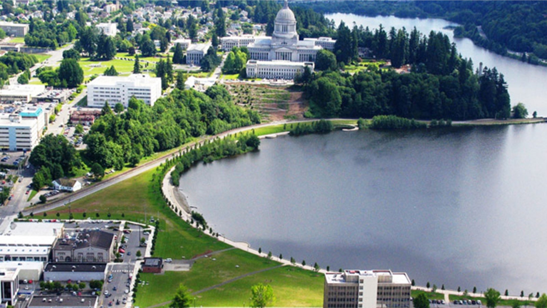 Heritage Park is a 24-acre state-owned park adjacent to the State Capitol Campus, Capitol Lake and downtown Olympia.