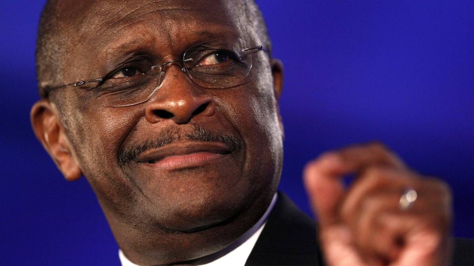 Herman Cain speaks at the Republican Leadership Conference in New Orleans June 17. (AP)