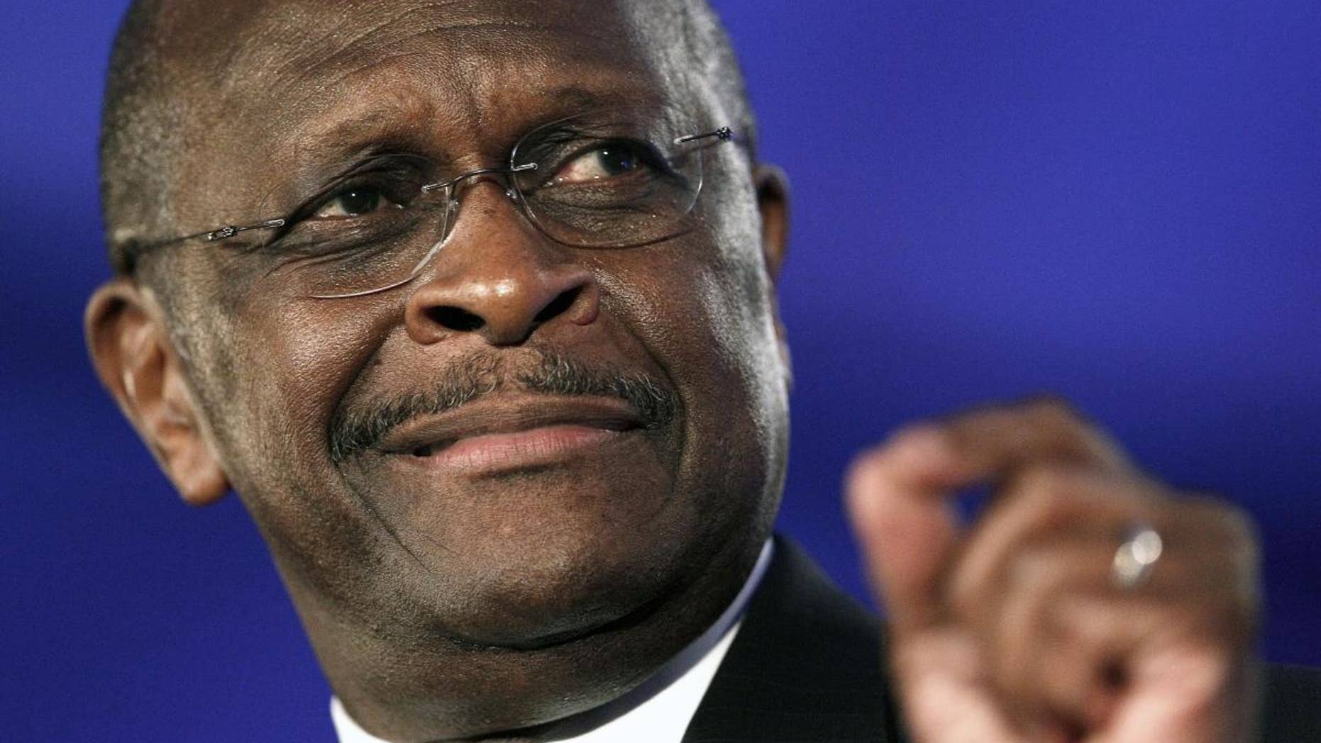 Republican presidential candidate Herman Cain (AP File Photo/Patrick Semansky, File)