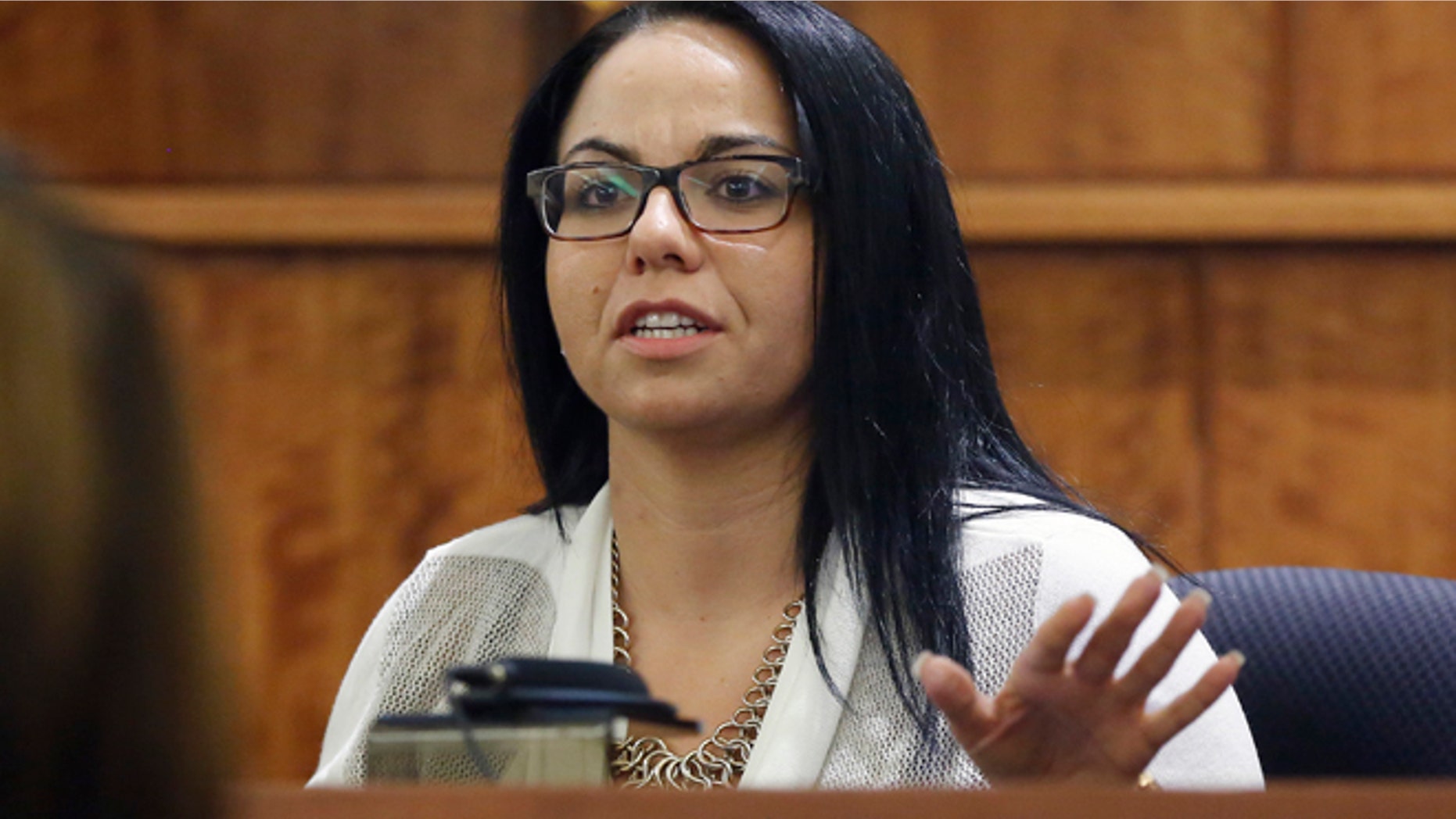 March 19: Kasey Arma testifies in the murder trial of former New England Patriots football player Aaron Hernandez, in Fall River, Mass.