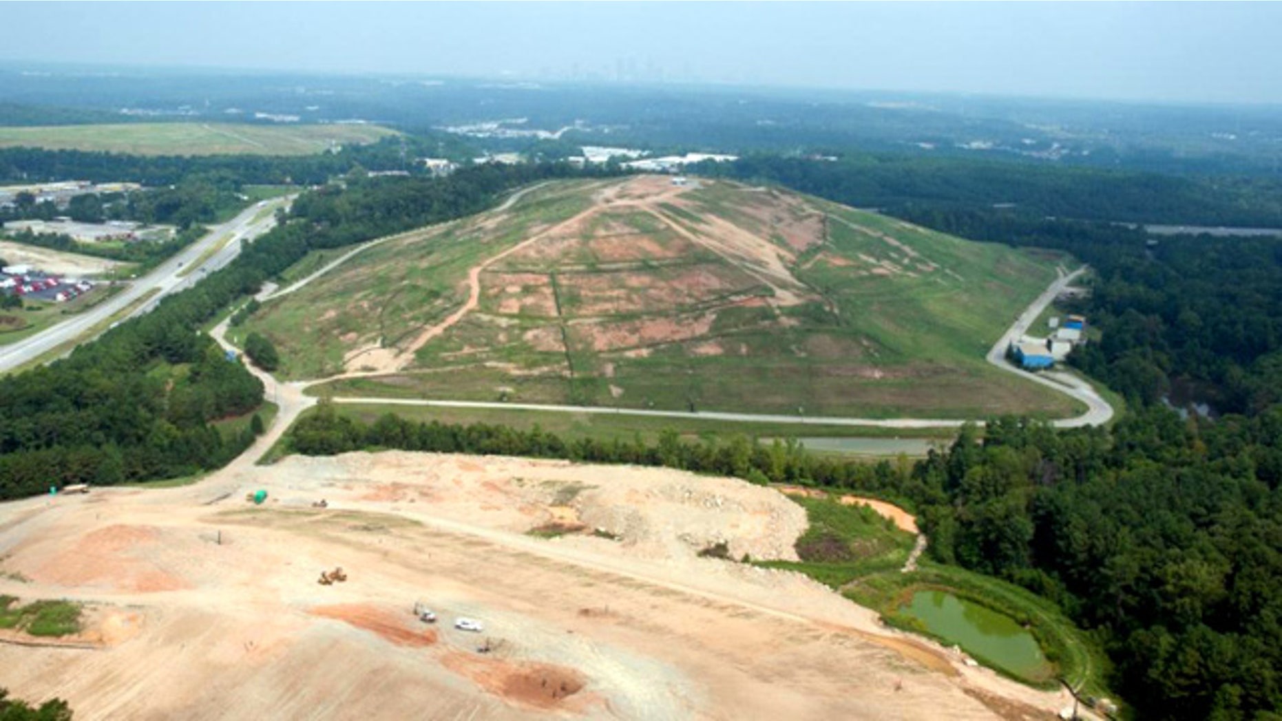 A landfill in Georgia is being converted into a solar-energy generating farm.