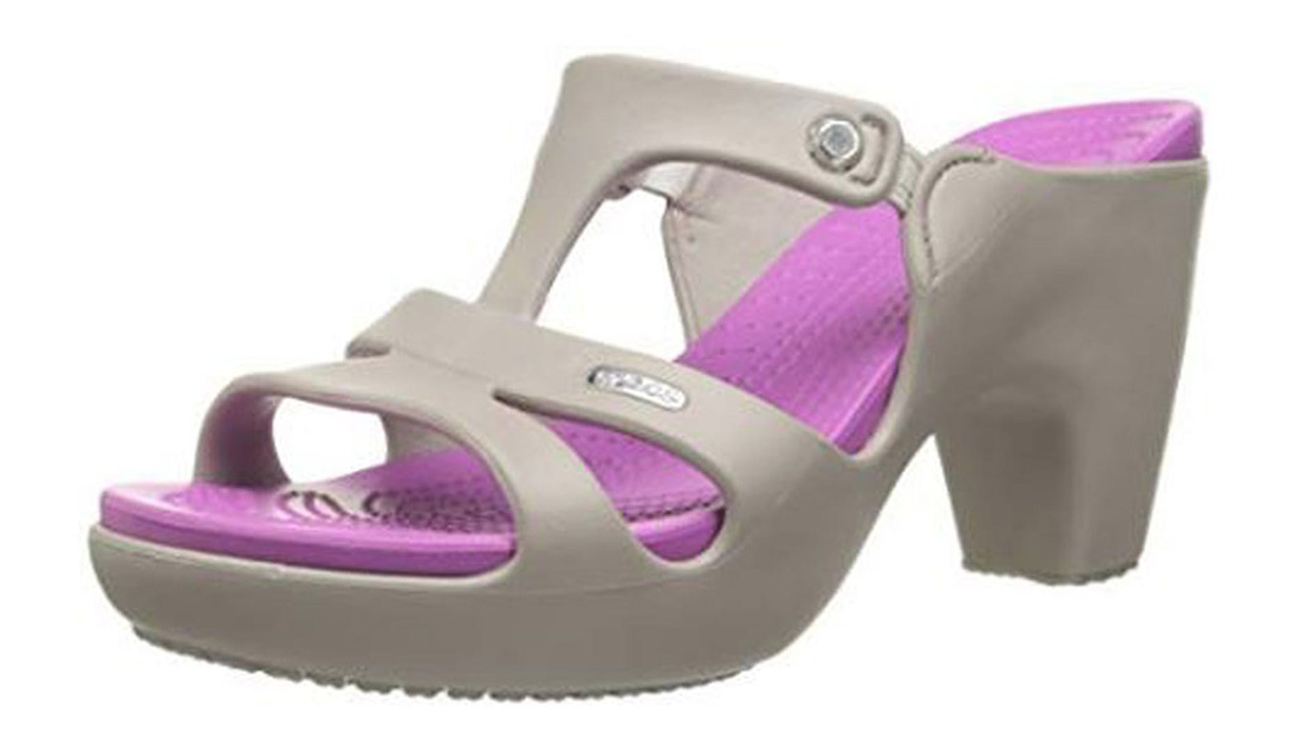 The new “Cyprus V” Crocs are a high-heeled version of the classic clog.