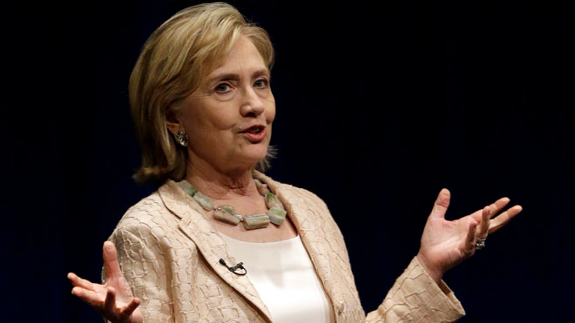 Former Secretary of State Hillary Rodham Clinton speaks about her new book "Hard Choices" on Friday, June 20, 2014, in Austin, Texas.