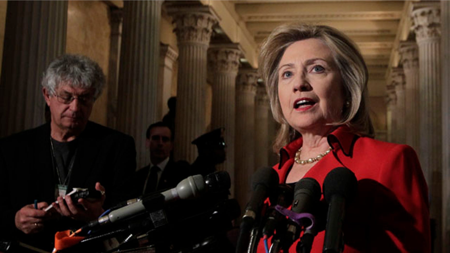 Feb. 14: Secretary of State Hillary Clinton speaks with reporters about Egypt and protests in Iran on Capitol Hill. Clinton will reportedly name Retired diplomat Marc Grossman will be named the next special envoy to Pakistan and Afghanistan.