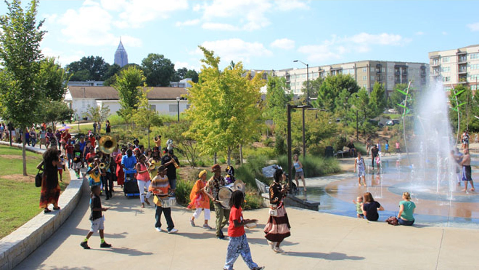 Atlanta's historic Fourth Ward Park is shown in this photo.