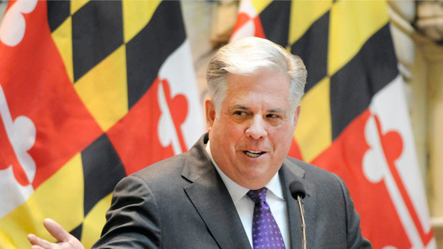 FILE: Feb. 4, 2015: Maryland Gov. Larry Hogan in Annapolis, Md.
