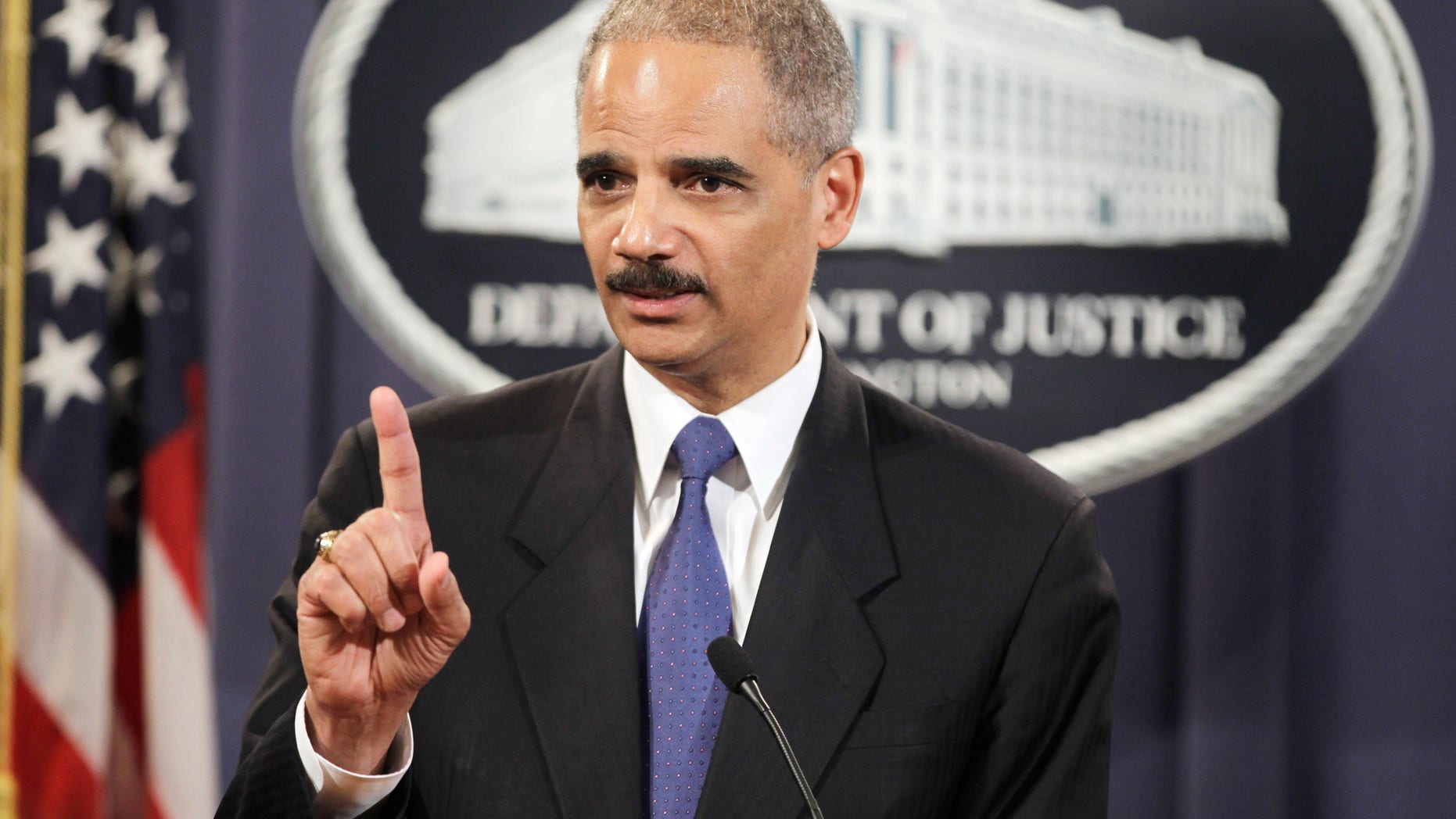 Nov. 29: Attorney General Eric Holder answers a question about WikiLeaks during a news conference at the Justice Department in Washington, D.C.