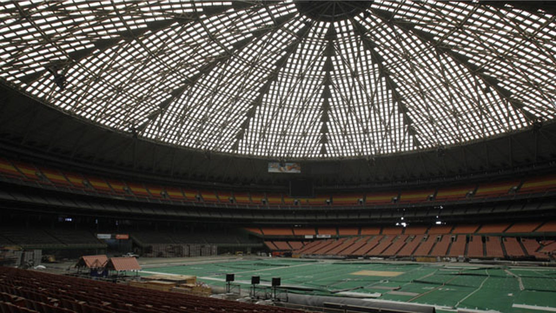 FILE- In this May 21, 2012 file photo, the Astrodome sits gathering dust and items for storage in Houston. (AP Photo)