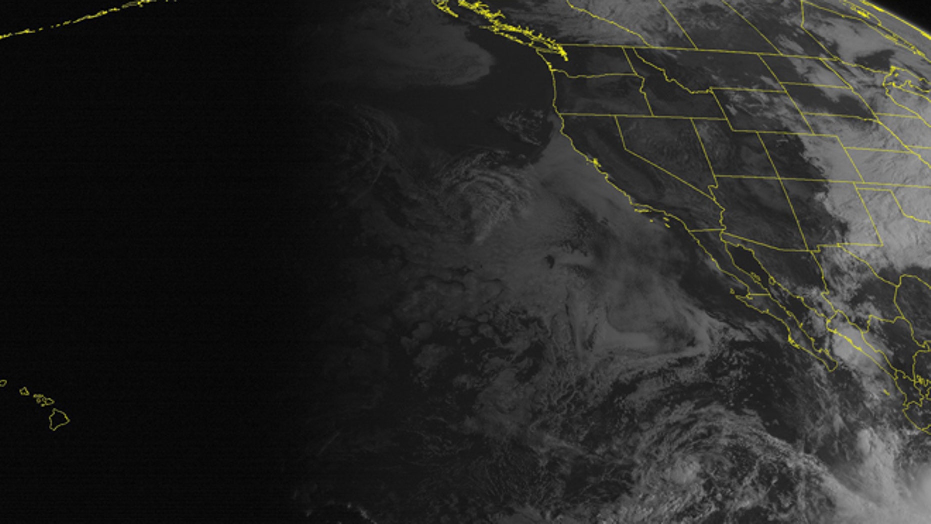 This NOAA satellite image taken Friday, Sept. 12, 2014, at 11:00 a.m. EDT shows two tropical systems to the south of the Baja Peninsula. Tropical Depression Sixteen-E is moving northward and isn't expected to strengthen. Tropical Storm Odile is moving westward and is expected to become a Hurricane in the coming hours. Over the mainland, mostly sunny skies dominate from the Pacific Northwest through California and the desert southwest. (AP Photo/Weather Underground)