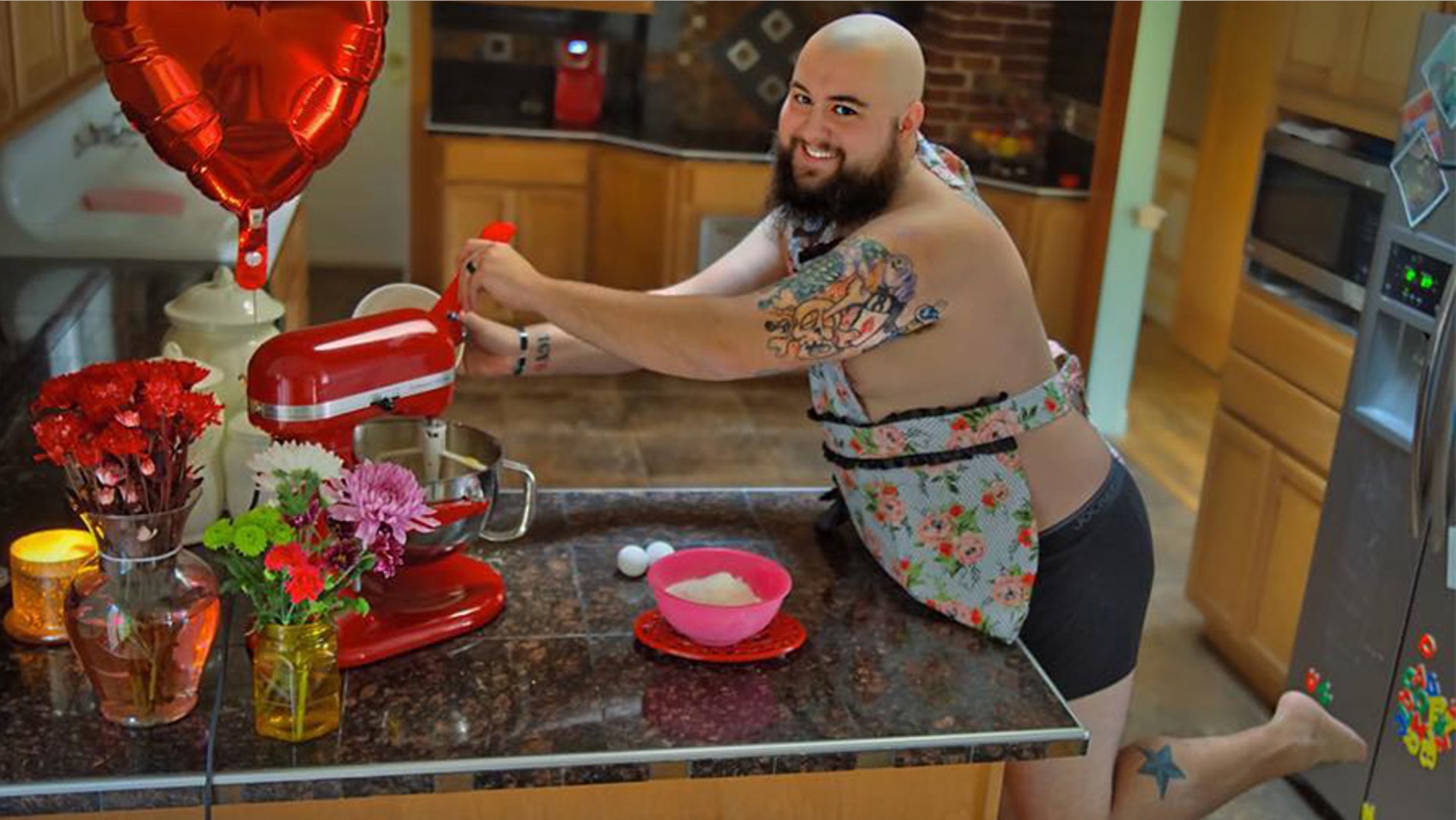 One stay-at-home dad decided to do something extra special for his wife this year after she was diagnosed with a rare form of cancer.