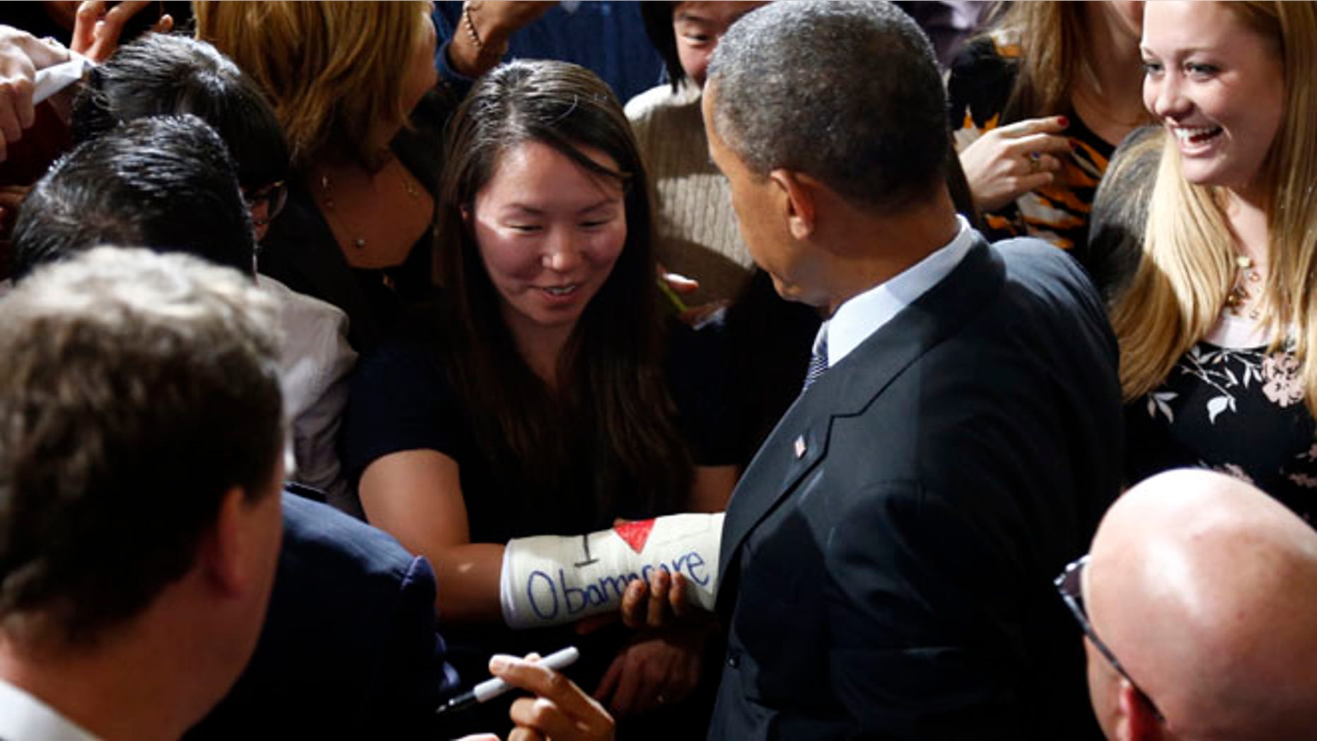 President Barack Obama at Boston's historic Faneuil Hall, Wednesday, Oct. 30, 2013.