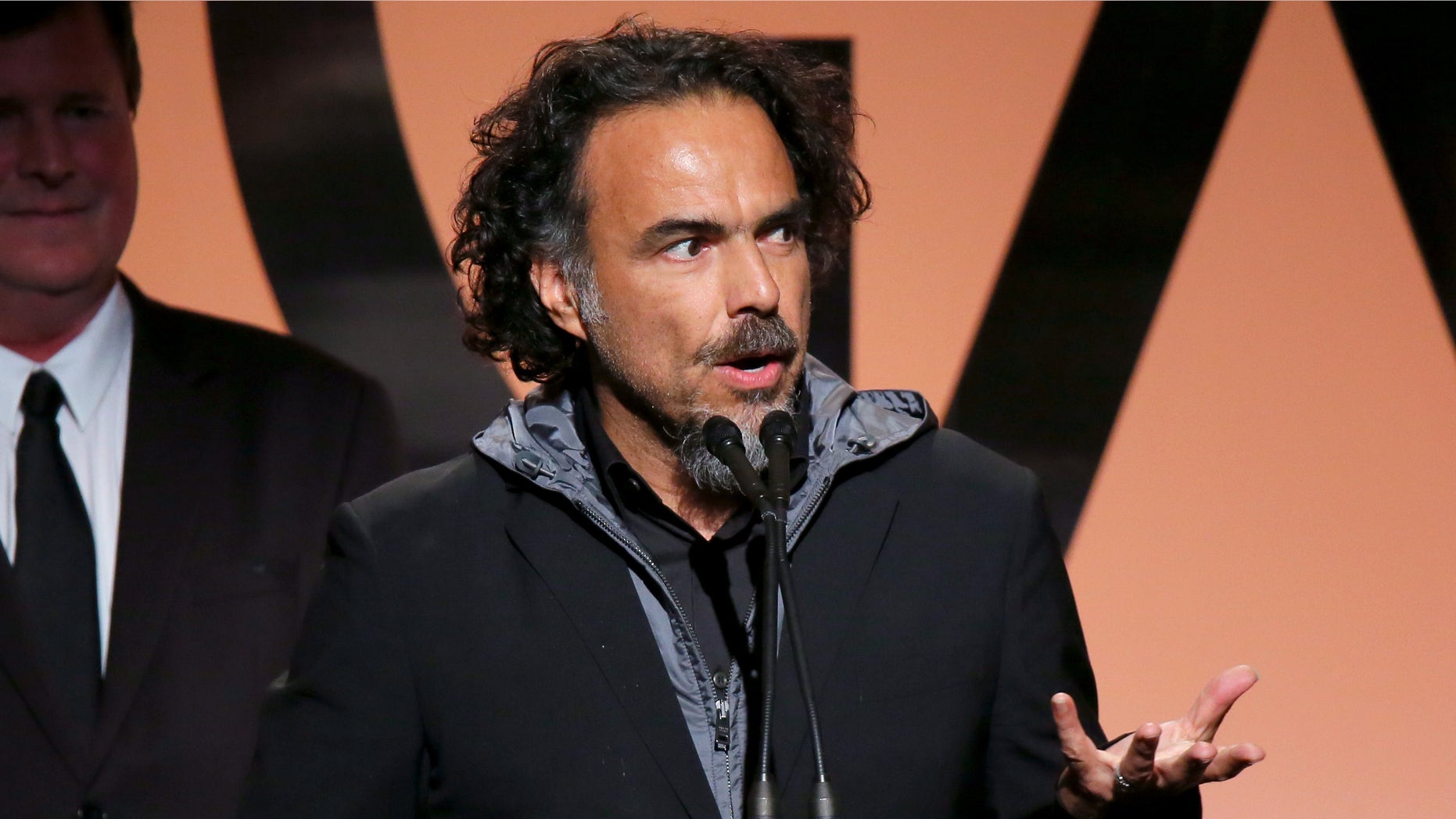 LOS ANGELES, CA - JANUARY 24: Producer/director Alejandro Gonzalez Inarritu accepts the Outstanding Producer of Theatrical Motion Pictures award for 'Birdman' onstage during the 26th Annual Producers Guild Of America Awards at the Hyatt Regency Century Plaza on January 24, 2015 in Los Angeles, California. (Photo by Mark Davis/Getty Images)