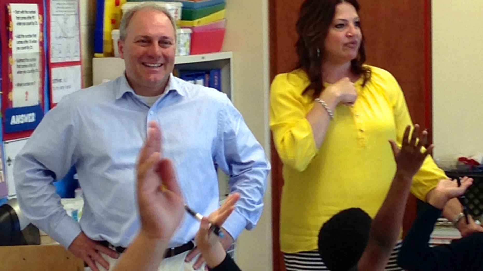 Congressman Scalise touring Hynes Charter School in his hometown of New Orleans on May 2, 2014.