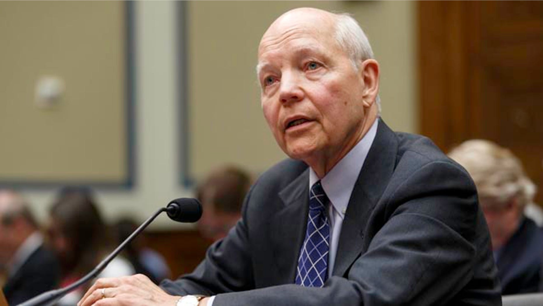 Internal Revenue Service Commissioner John Koskinen testifies under subpoena before the House Oversight Committee on Capitol Hill in Washington, Monday, June 23, 2014.